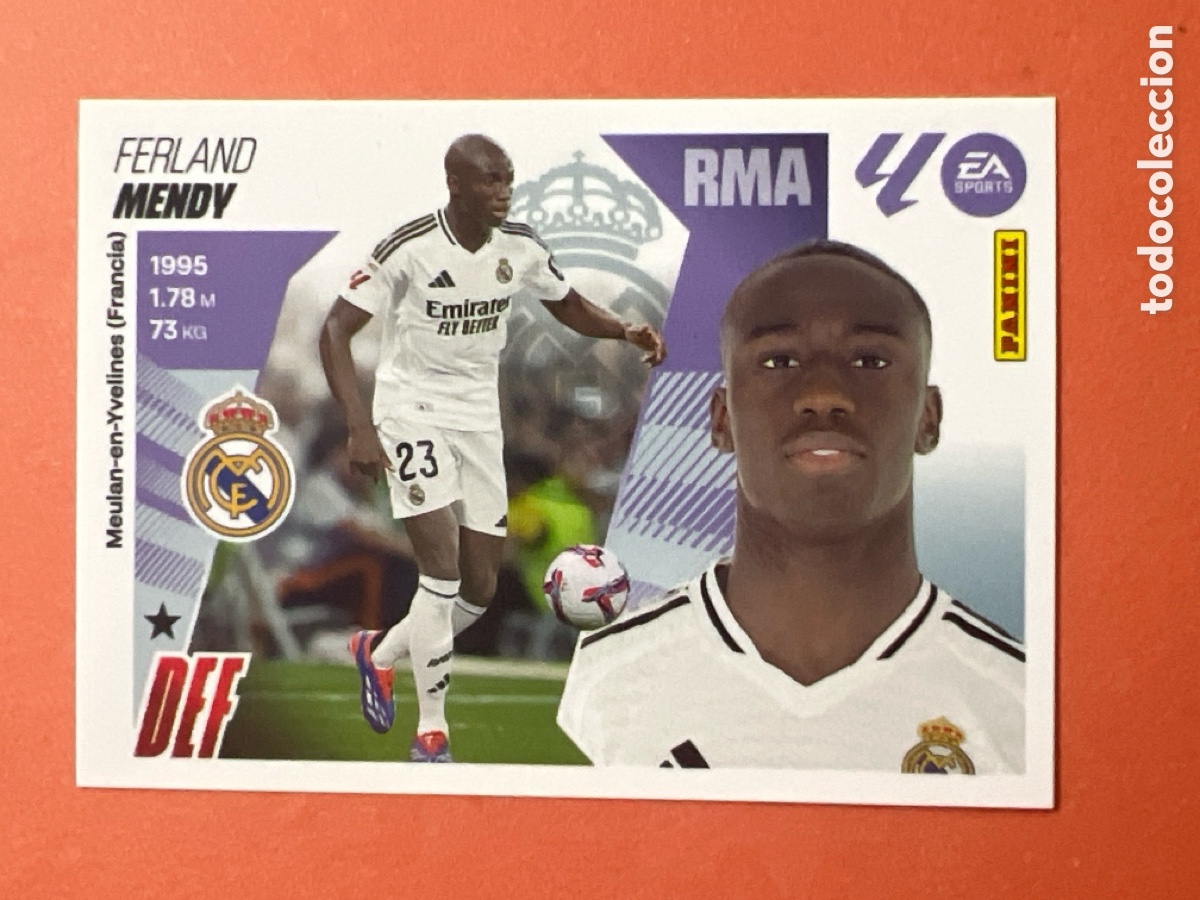 Fu&szlig;ball-Sticker: E1173. liga este 2025 2026 25 26 nuevo real madrid n&ordm; 10A mendy