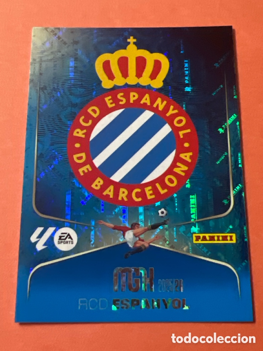 Cartes &agrave; collectionner de Football: E1137. MGK 2025/26. #145. ESCUDO RCD.ESPA&Ntilde;OL