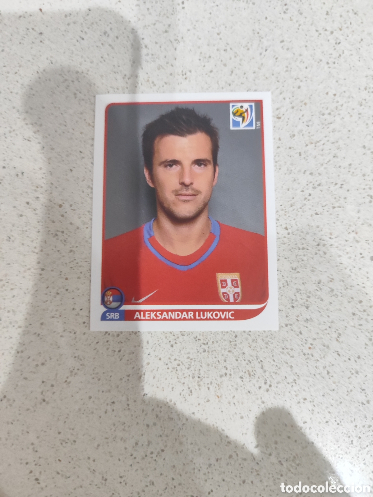Figurine di Calcio: CROMO N&Uacute;MERO 303 Aleksandar Lukovic SERBIA. MUNDIAL 2010 SUD&Aacute;FRICA.