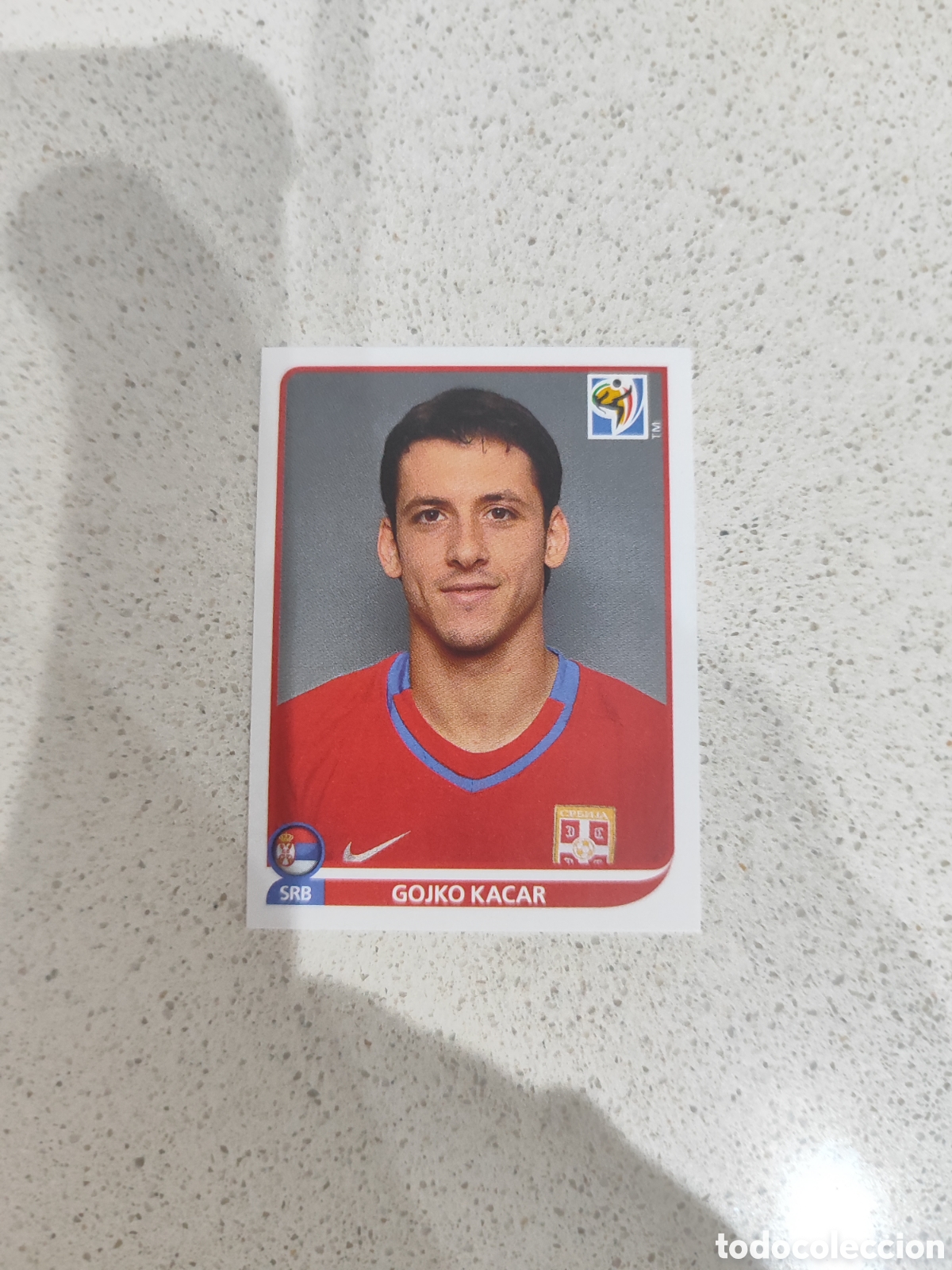 Figurine di Calcio: CROMO N&Uacute;MERO 310 Gojko Kacar SERBIA. MUNDIAL 2010 SUD&Aacute;FRICA.