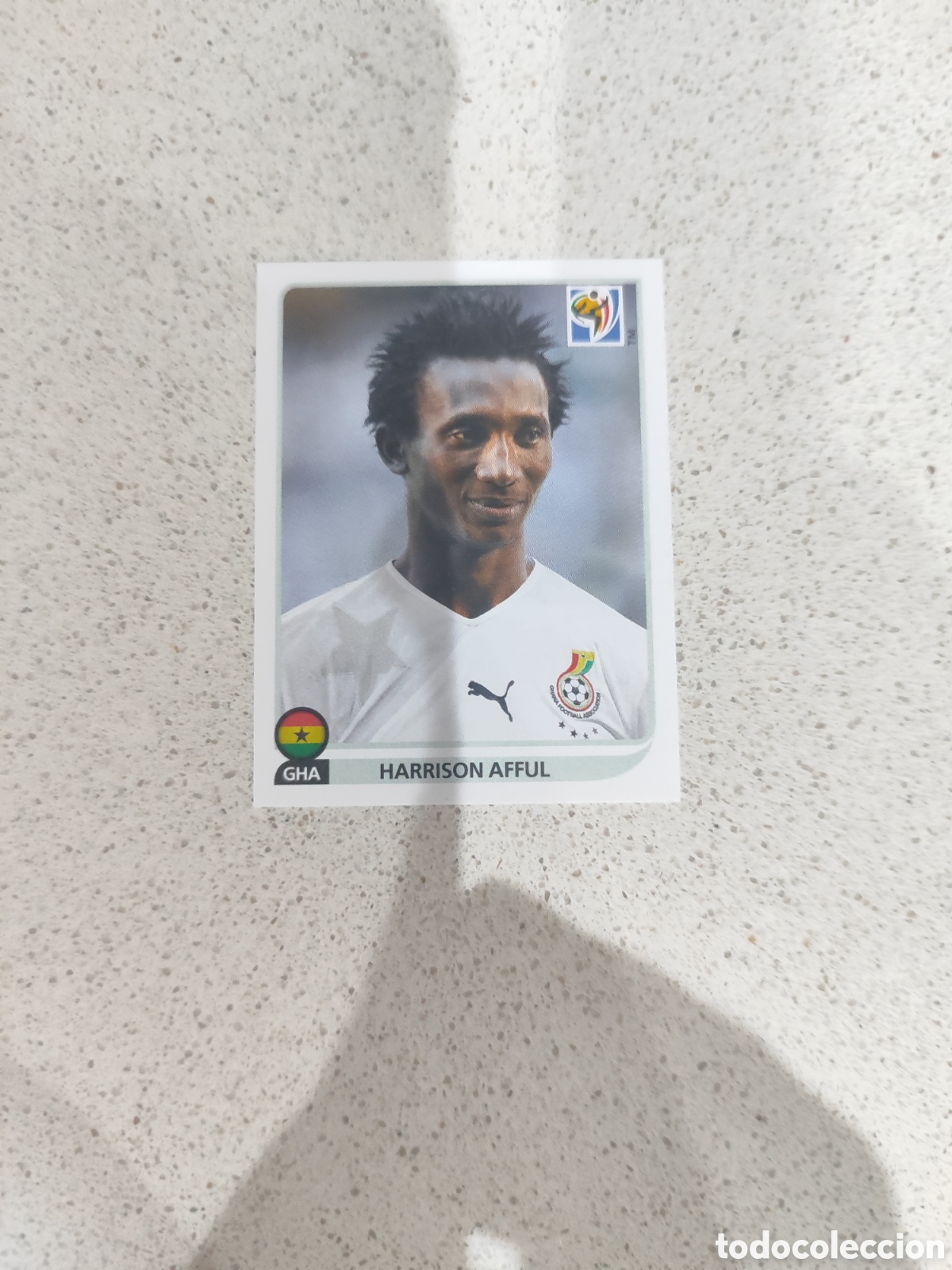 Fu&szlig;ball-Sticker: CROMO N&Uacute;MERO 321 Harrison Afful GHANA. MUNDIAL 2010 SUD&Aacute;FRICA.
