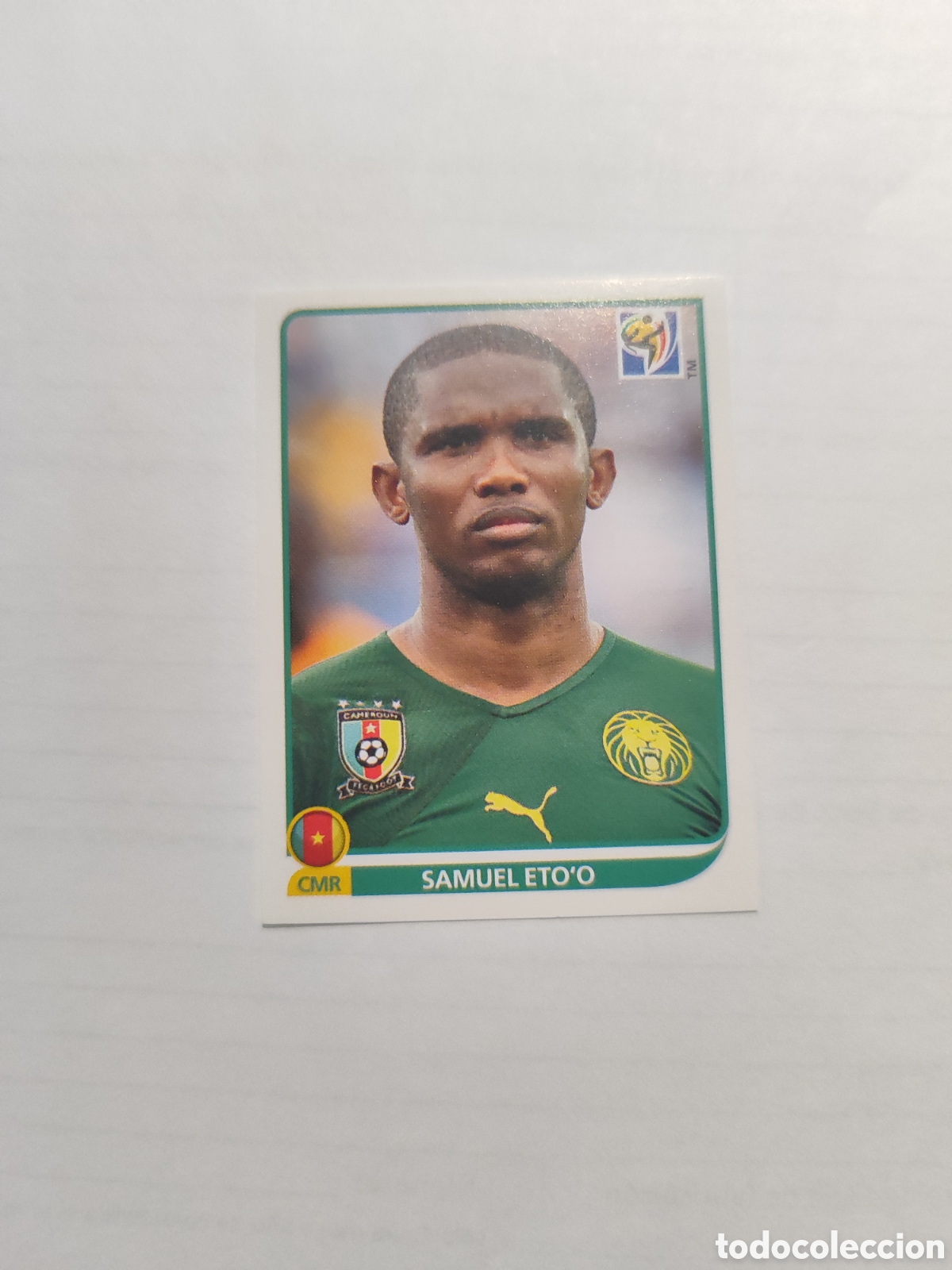 Cartes &agrave; collectionner de Football: CROMO N&Uacute;MERO 408 Samuel Eto'o CAMER&Uacute;N. MUNDIAL 2010 SUD&Aacute;FRICA.