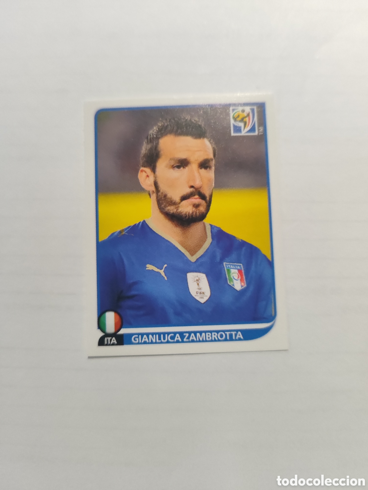 Cromos de F&uacute;tbol: CROMO N&Uacute;MERO 416 Gianluca Zambrotta ITALIA. MUNDIAL 2010 SUD&Aacute;FRICA.