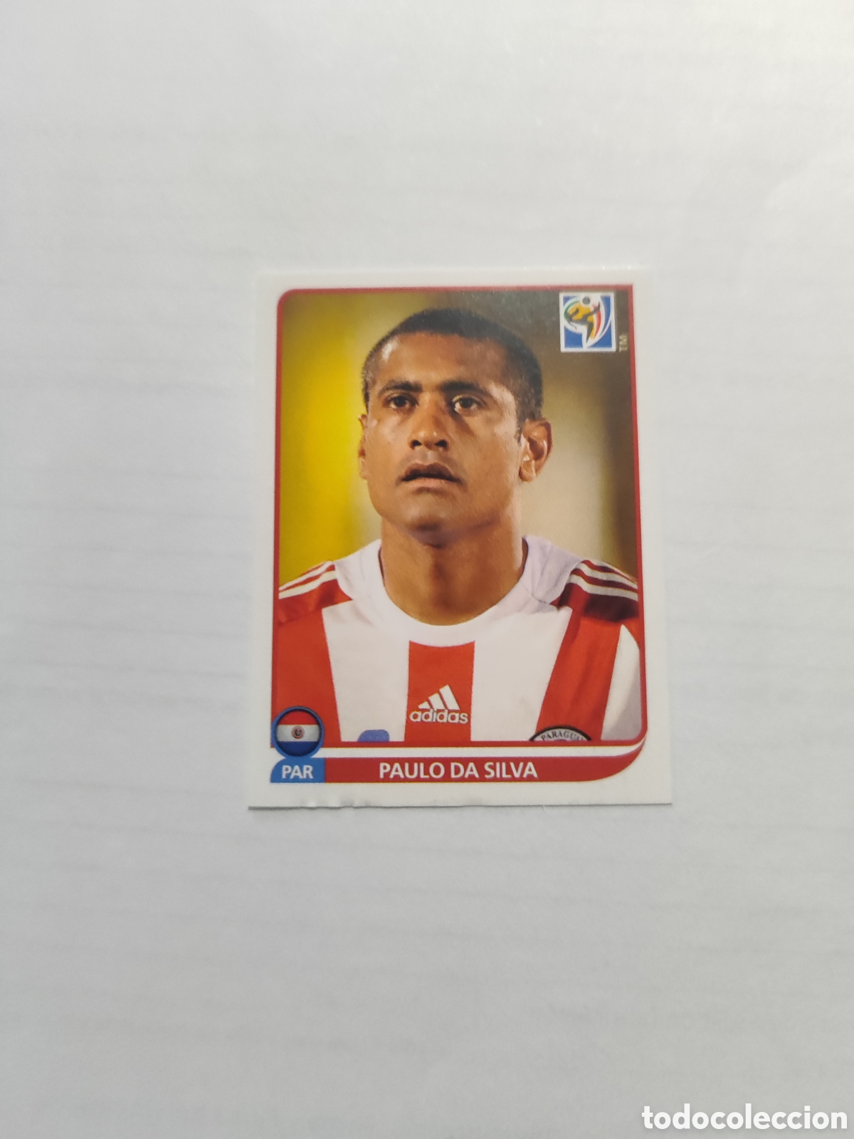Cartes &agrave; collectionner de Football: CROMO N&Uacute;MERO 433 Paulo Da Silva PARAGUAY. MUNDIAL 2010 SUD&Aacute;FRICA.