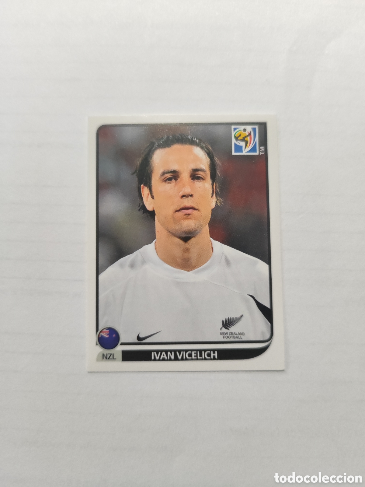 Cromos de f&uacute;tbol: CROMO N&Uacute;MERO 452 Ivan Vicelich NUEVA ZELANDA. MUNDIAL 2010 SUD&Aacute;FRICA.