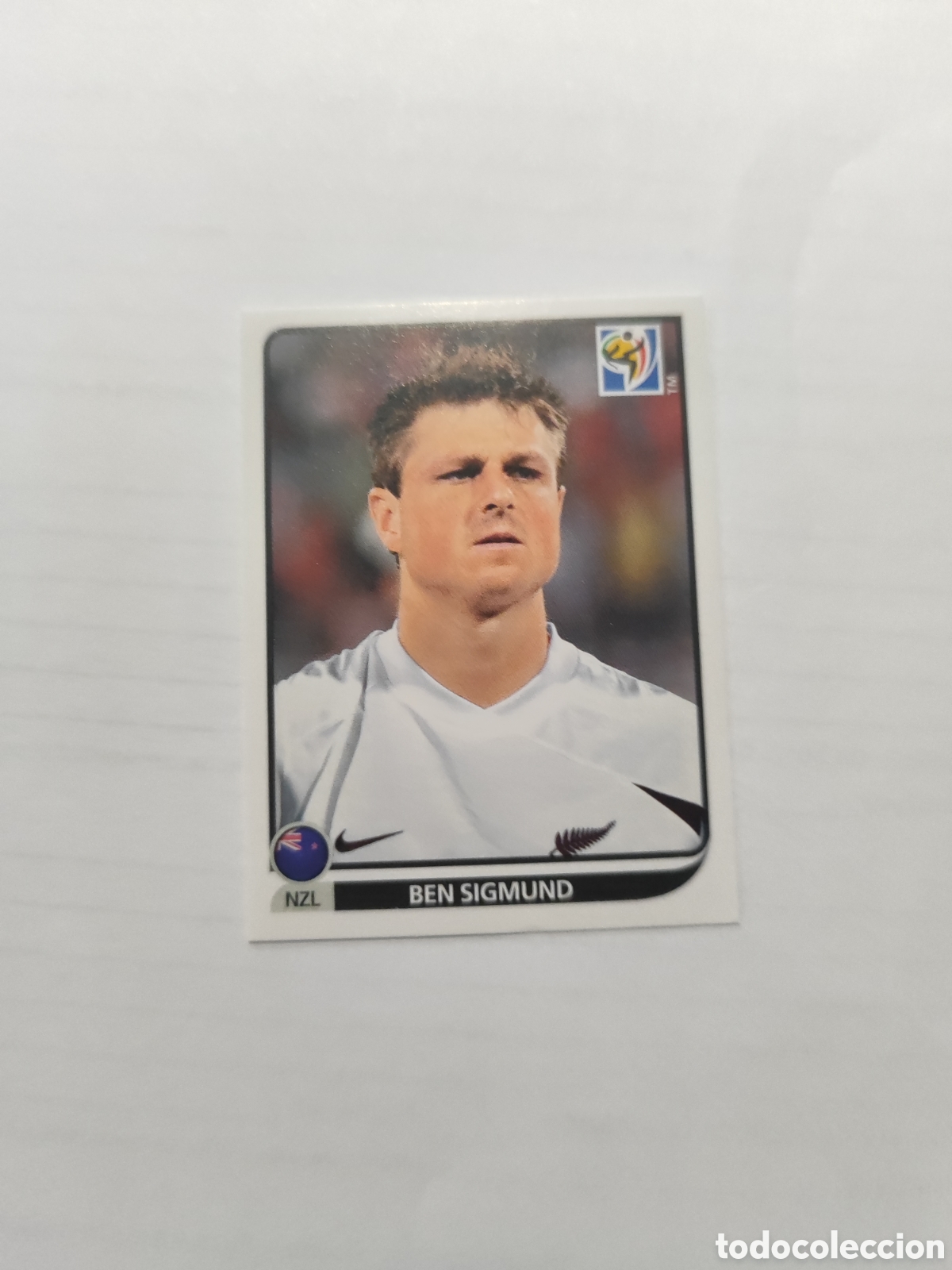 Cromos de F&uacute;tbol: CROMO N&Uacute;MERO 453 Ben Sigmund NUEVA ZELANDA. MUNDIAL 2010 SUD&Aacute;FRICA.