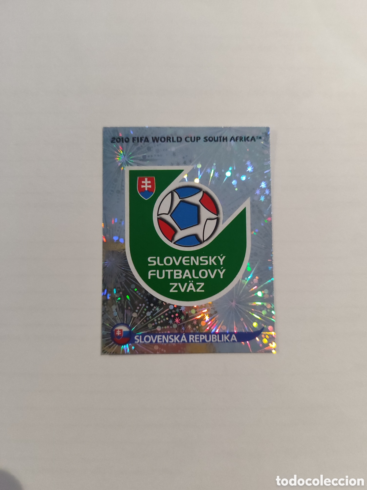 Fu&szlig;ball-Sticker: CROMO N&Uacute;MERO 468 ESCUDO ESLOVAQUIA. MUNDIAL 2010 SUD&Aacute;FRICA.