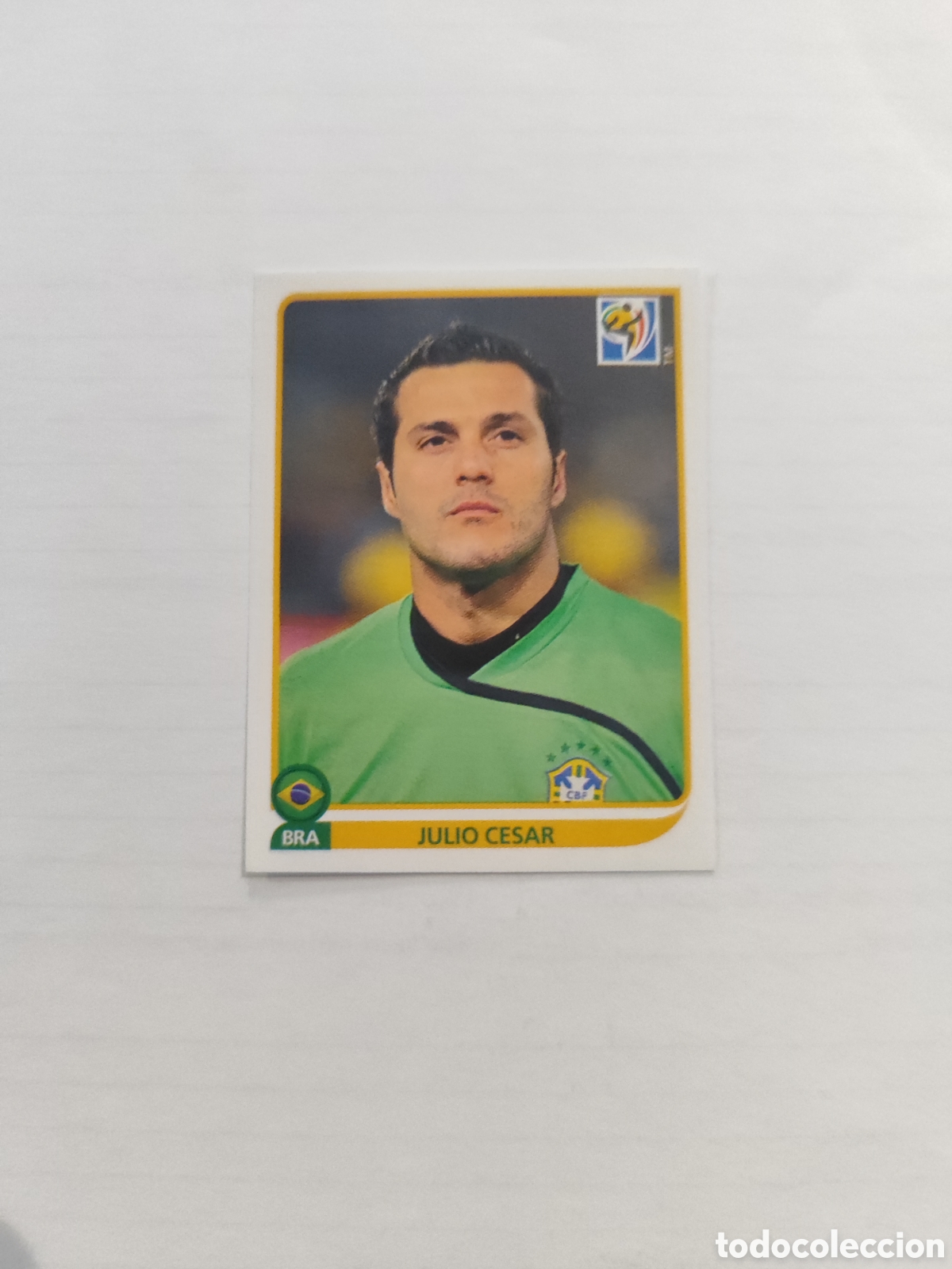 Cromos de F&uacute;tbol: CROMO N&Uacute;MERO 488 Julio Cesar BRASIL. MUNDIAL 2010 SUD&Aacute;FRICA.