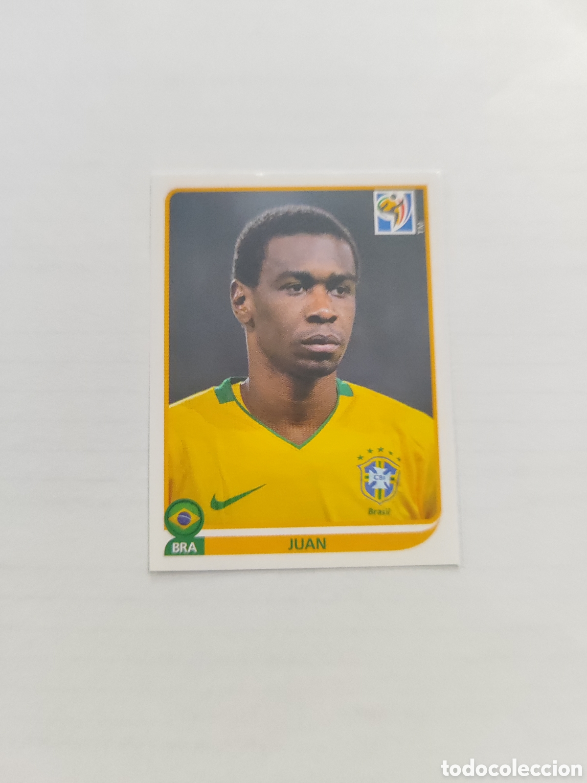 Figurine di Calcio: CROMO N&Uacute;MERO 490 Juan BRASIL. MUNDIAL 2010 SUD&Aacute;FRICA.
