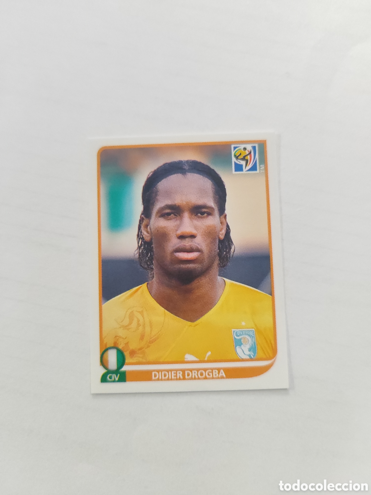 Cartes &agrave; collectionner de Football: CROMO N&Uacute;MERO 542 Didier Drogba COSTA DE MARFIL. MUNDIAL 2010 SUD&Aacute;FRICA.