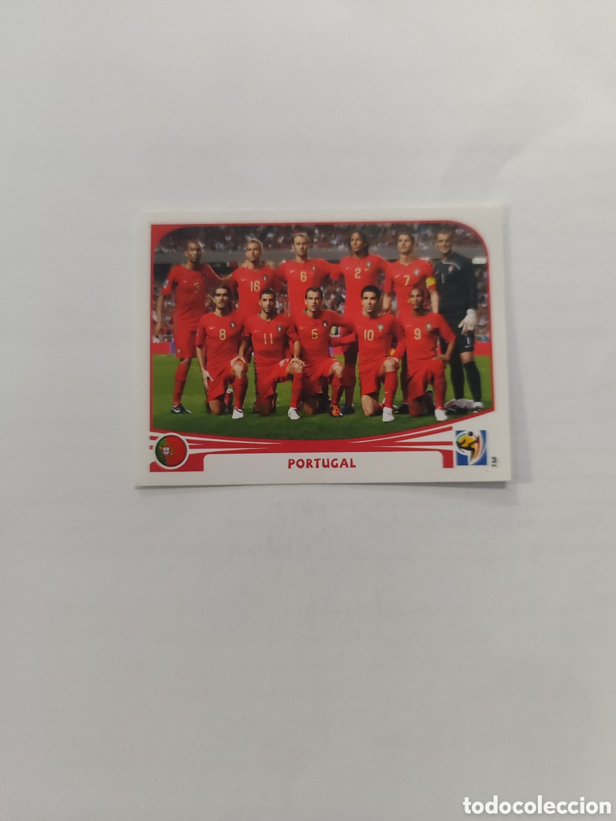 Cromos de F&uacute;tbol: CROMO N&Uacute;MERO 543 FOTO EQUIPO PORTUGAL. MUNDIAL 2010 SUD&Aacute;FRICA.