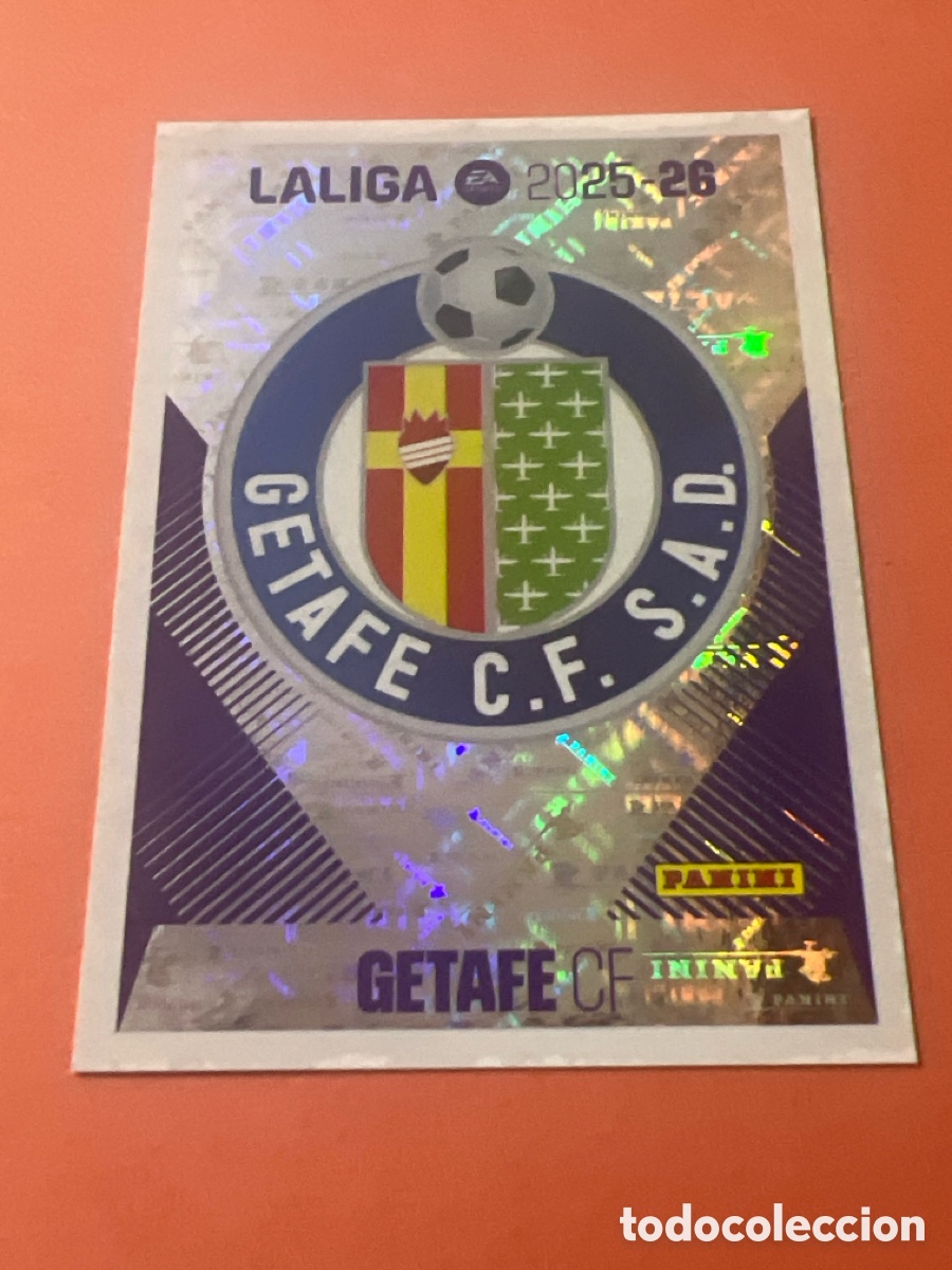 Figurine di Calcio: E1684. Escudo del Getafe n&uacute;mero 1 cromo liga este 25-26 2025-2026