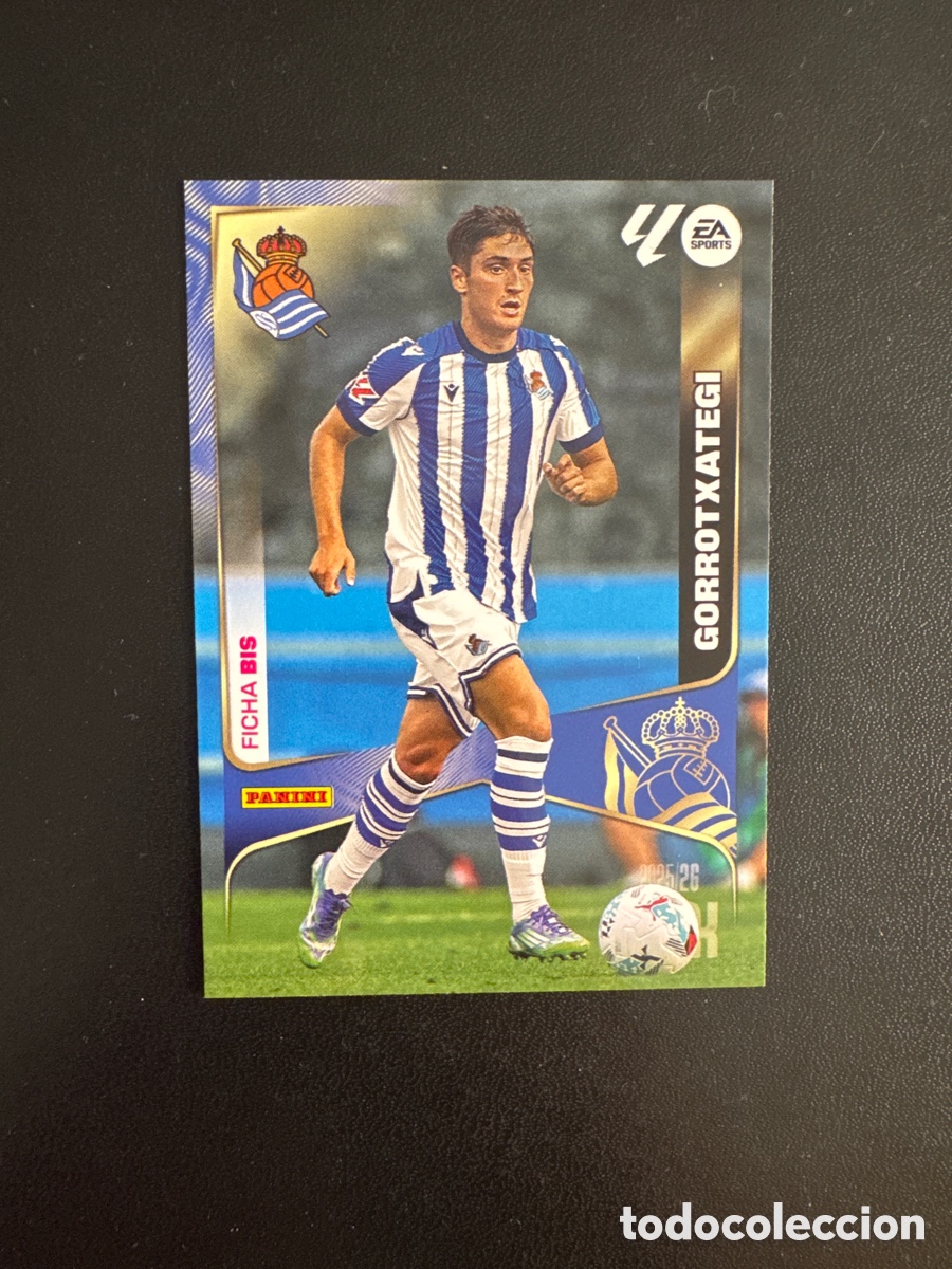 Cromos de Futebol: GORROTXATEGI REAL SOCIEDAD NUMERO 316 BIS MEGACRACKS 2025 2026
