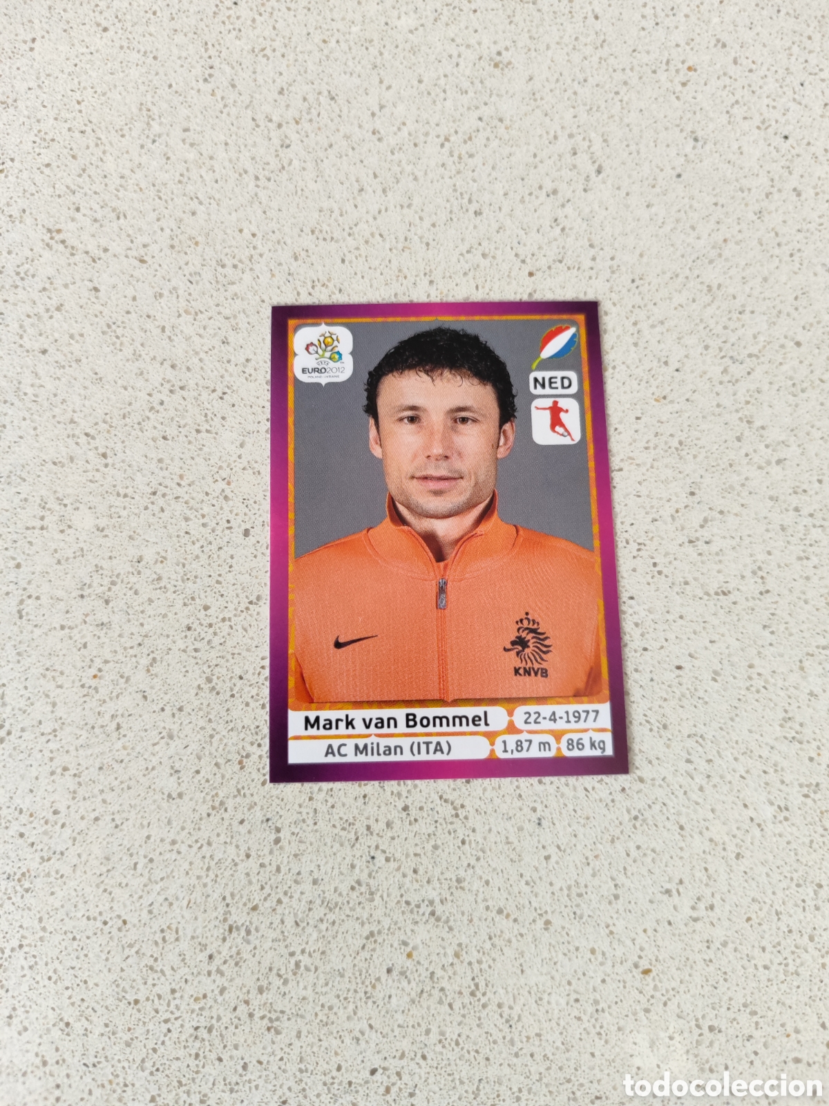 Cromos de F&uacute;tbol: CROMO N&Uacute;MERO 178 Mark van Bommel HOLANDA. EUROCOPA 2012 POLONIA Y UCRANIA.