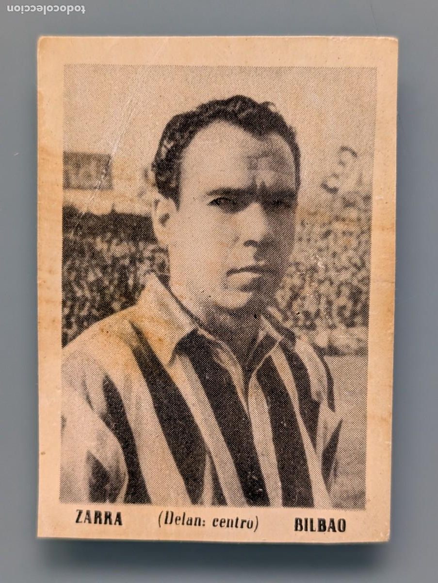 Football Stickers: RARO CROMO NUEVO MINT RARE CARD ZARRA ATHLETIC BILBAO 40&acute;s & 50s FOOTBALL STAR 1951 BRUGUERA VIZCAYA