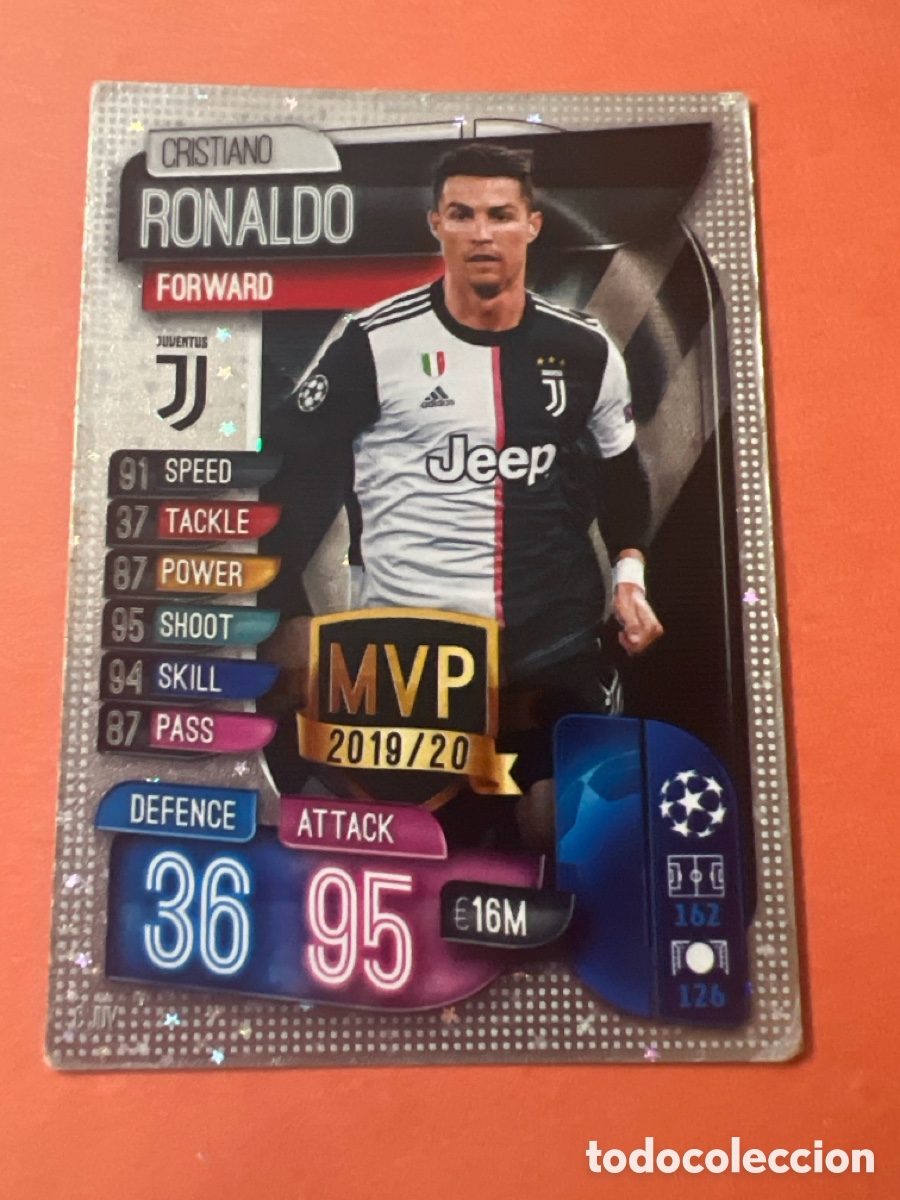 Cromos de F&uacute;tbol: E1620. Cristiano Ronaldo C Juv MVP Match Attax 2019-20 2019 2020 Topps Juventus