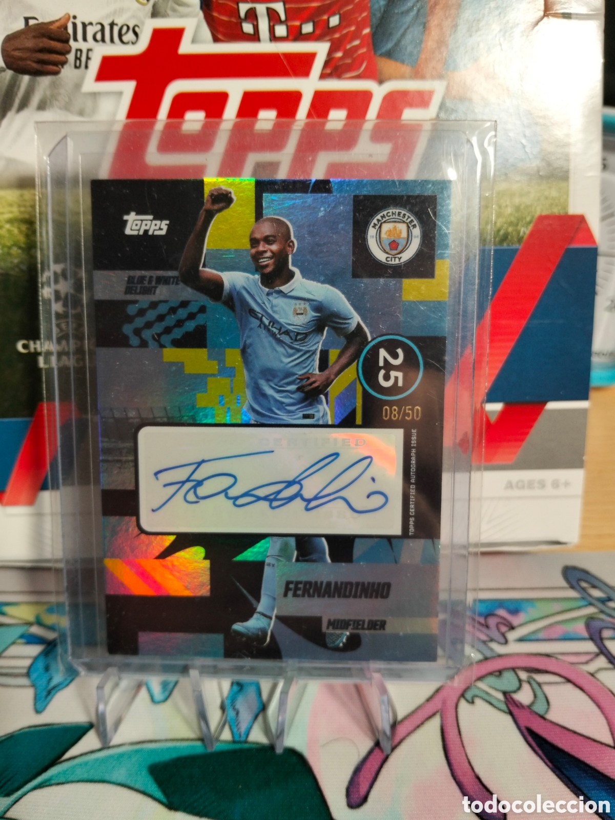 Cromos de f&uacute;tbol: Fernandinho Aut&oacute;grafo /50 - Foto 1