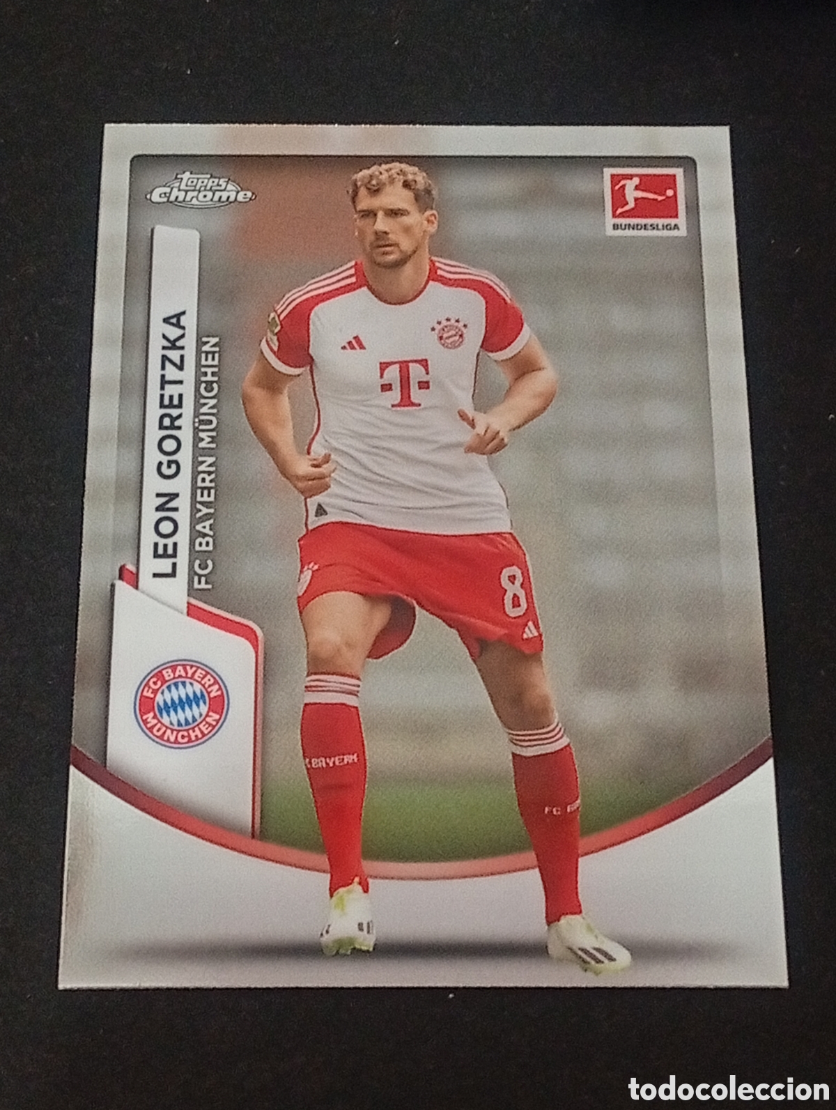 Figurine di Calcio: 81 LEON GORETZKA BAYERN MUNCHEN TOPPS CHROME BUNDESLIGA 2023 2024 23 24 MATCH ATTAX PANINI MERLIN