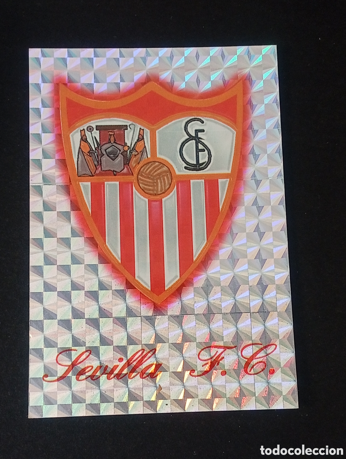 Fu&szlig;ball-Sticker: 358 escudo SEVILLA MUNDICROMO LIGA 2001 2002 MUNDICROMO FICHAS CROMO CARDS MEGACRACKS