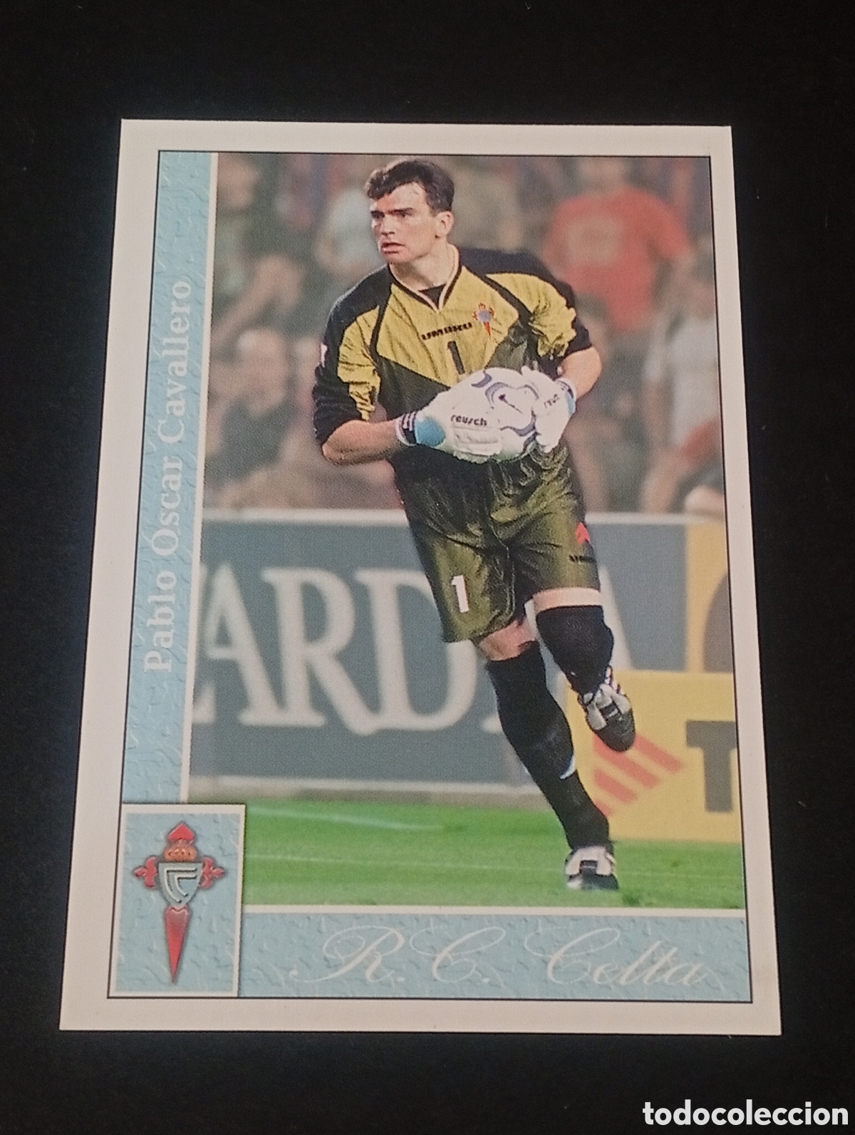 Fu&szlig;ball-Sticker: 108 CAVALLERO CELTA DE VIGO MUNDICROMO LIGA 2001 2002 MUNDICROMO FICHAS CROMO CARDS PANINI