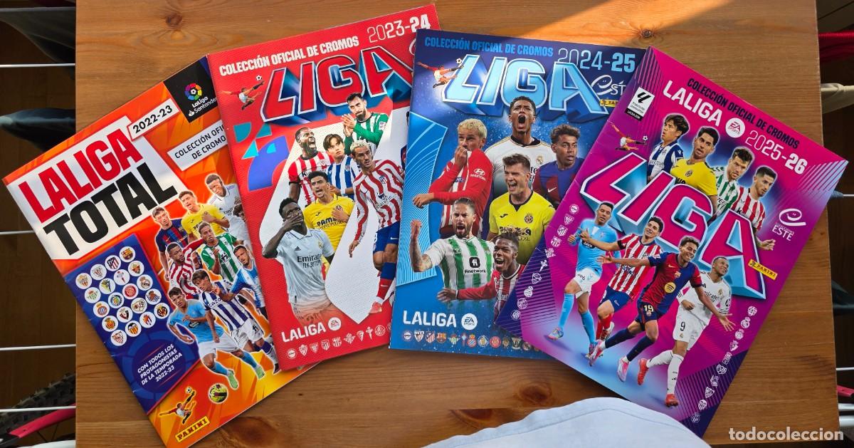 Cromos de F&uacute;tbol: LOTE 4 &Aacute;lbum NUEVOS de Ediciones Este y Laliga Total (Panini) + Cromos