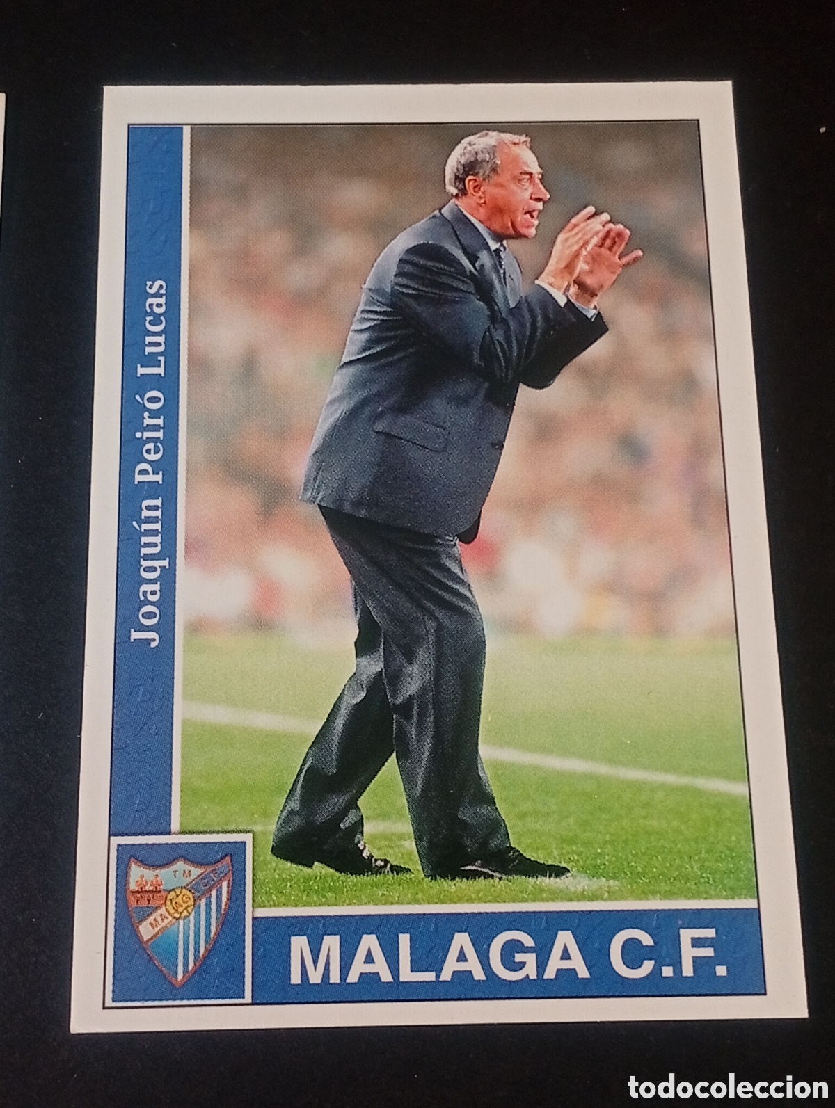 Fu&szlig;ball-Sticker: 149 PEIRO MALAGA MUNDICROMO LIGA 2001 2002 MUNDICROMO FICHA CROMO CARD PANINI
