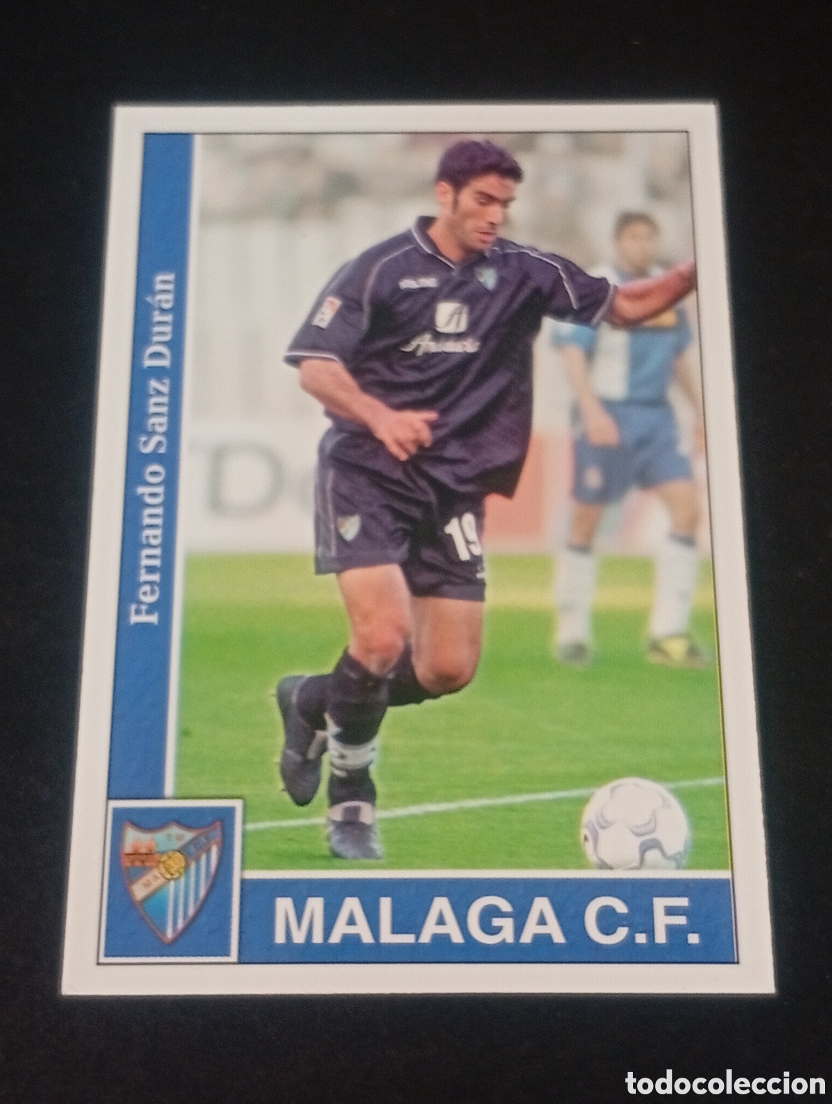 Fu&szlig;ball-Sticker: 156 FERNANDO SANZ MALAGA MUNDICROMO LIGA 2001 2002 MUNDICROMO FICHA CROMO CARD PANINI