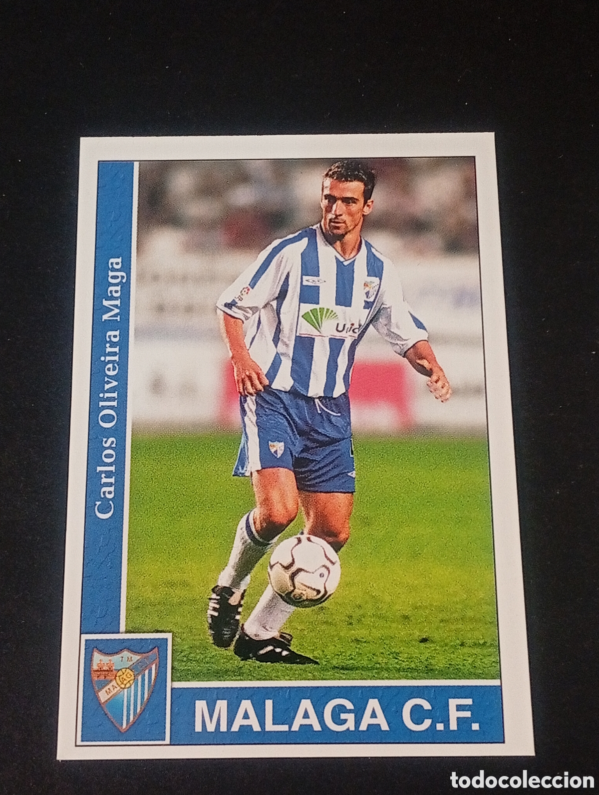 Fu&szlig;ball-Sticker: 158 LITOS MALAGA MUNDICROMO LIGA 2001 2002 MUNDICROMO FICHA CROMO CARD PANINI PORTUGAL