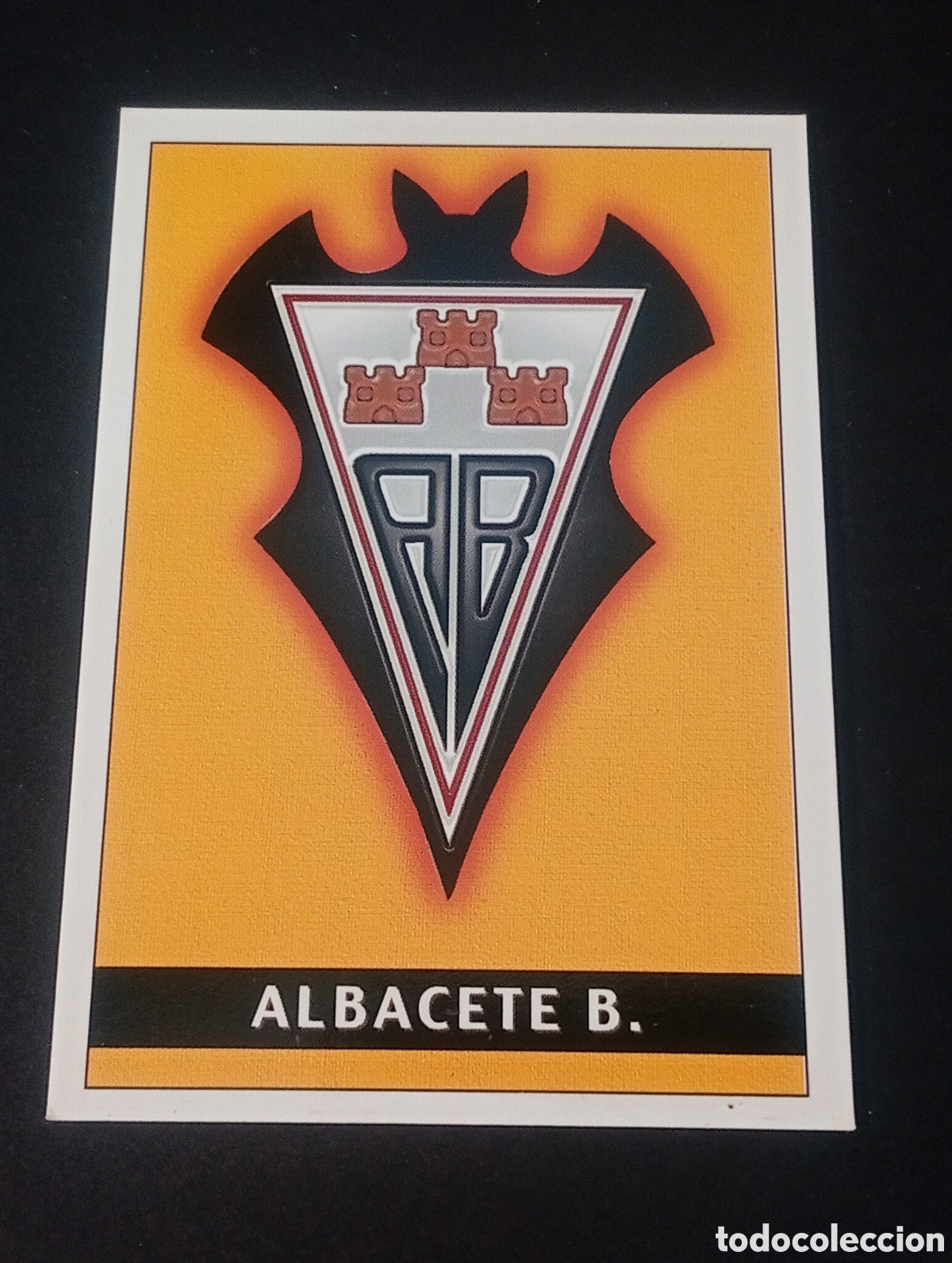 Fu&szlig;ball-Sticker: 427 escudo plantilla ALBACETE MUNDICROMO 2001 2002 MUNDICROMO CROMO CARD PANINI MEGACRACKS