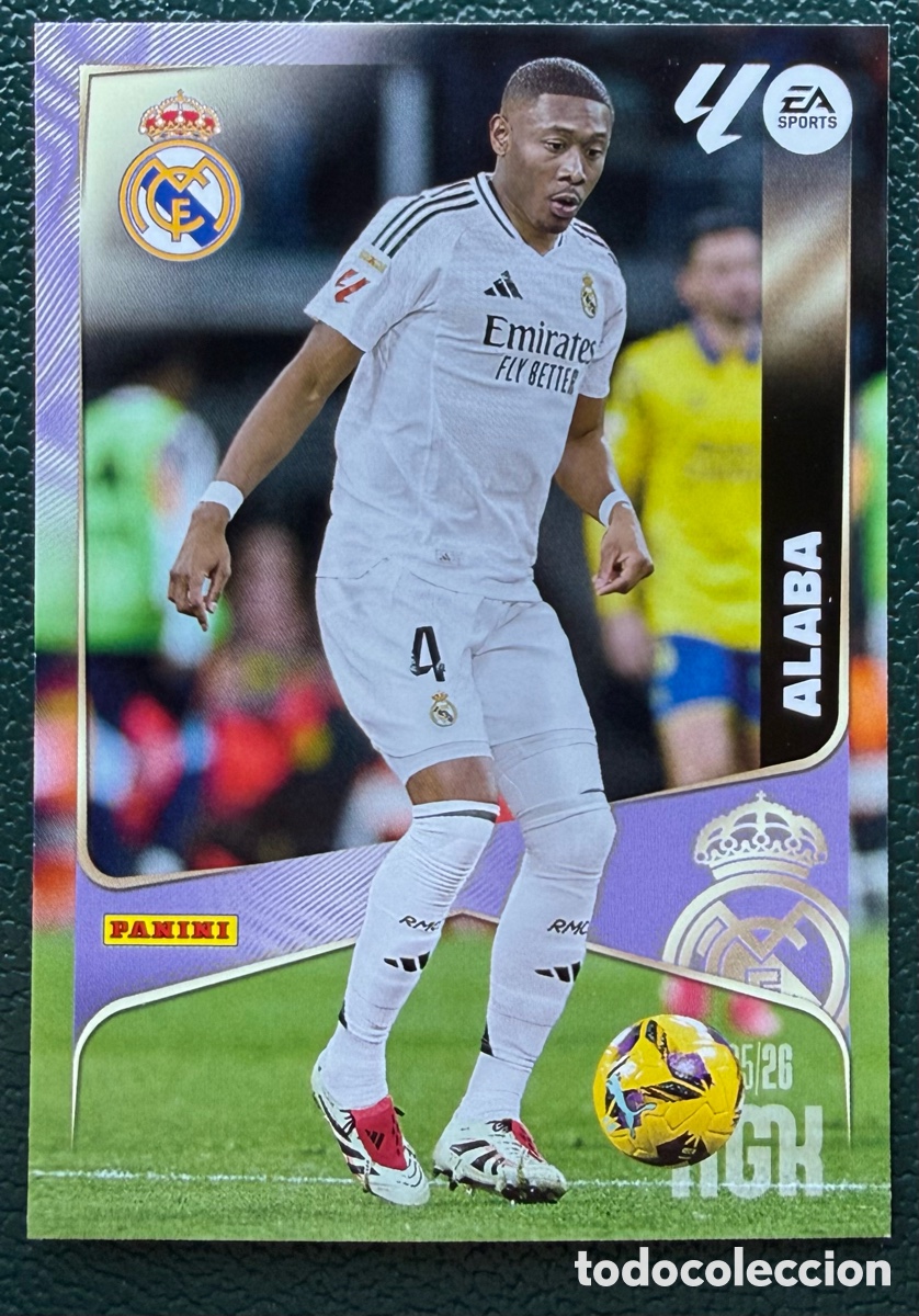 Fu&szlig;ball-Sticker: 224 ALABA REAL MADRID FICHAS ALBUM MEGACRACKS 2025 2026 MGK 25 26