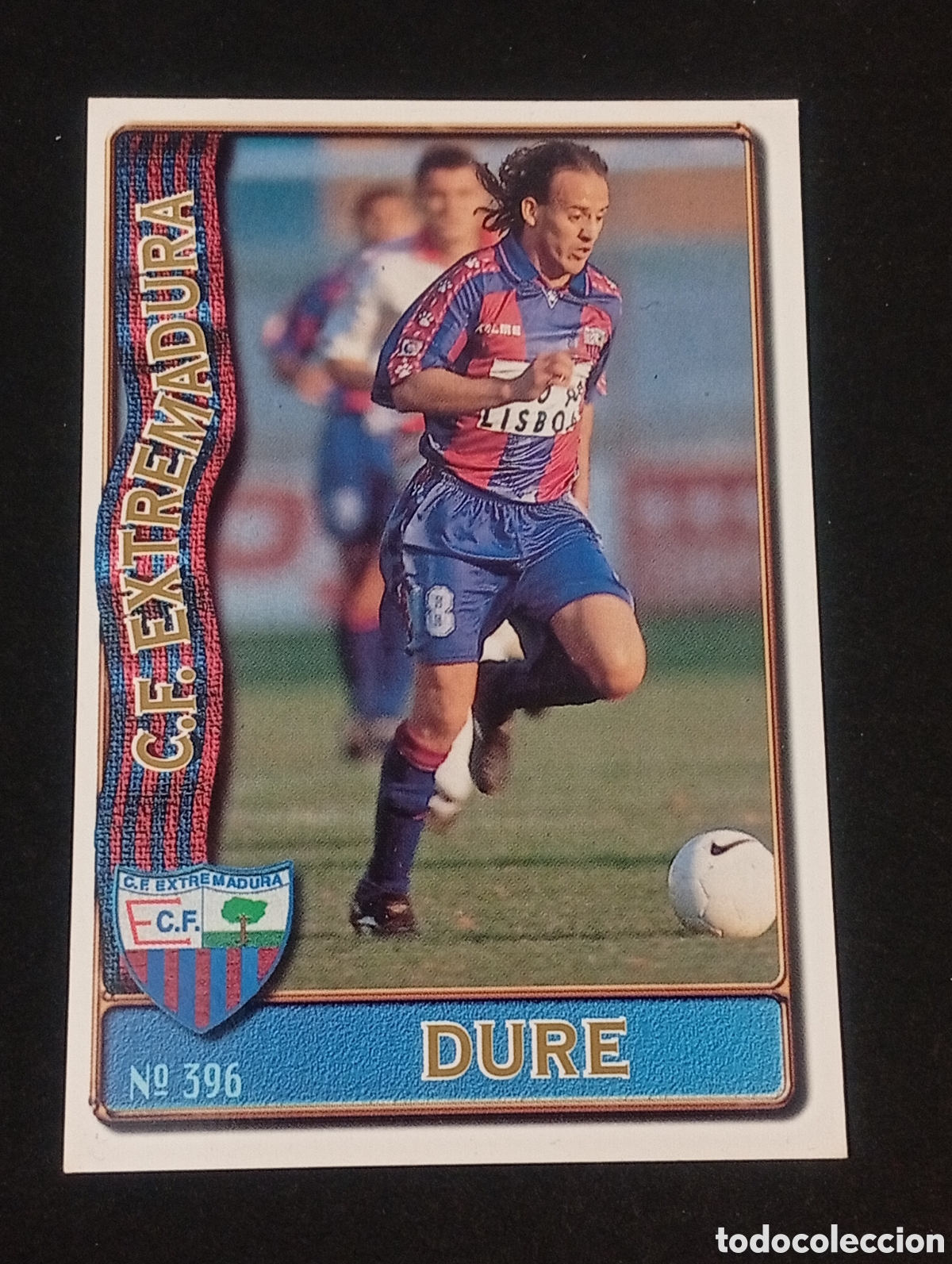 Fu&szlig;ball-Sticker: 396 DURE EXTREMADURA 1996 1997 96 97 CROMOS CARDS MUNDICROMO FICHAS LIGA MEGACRACKS CROMOS.