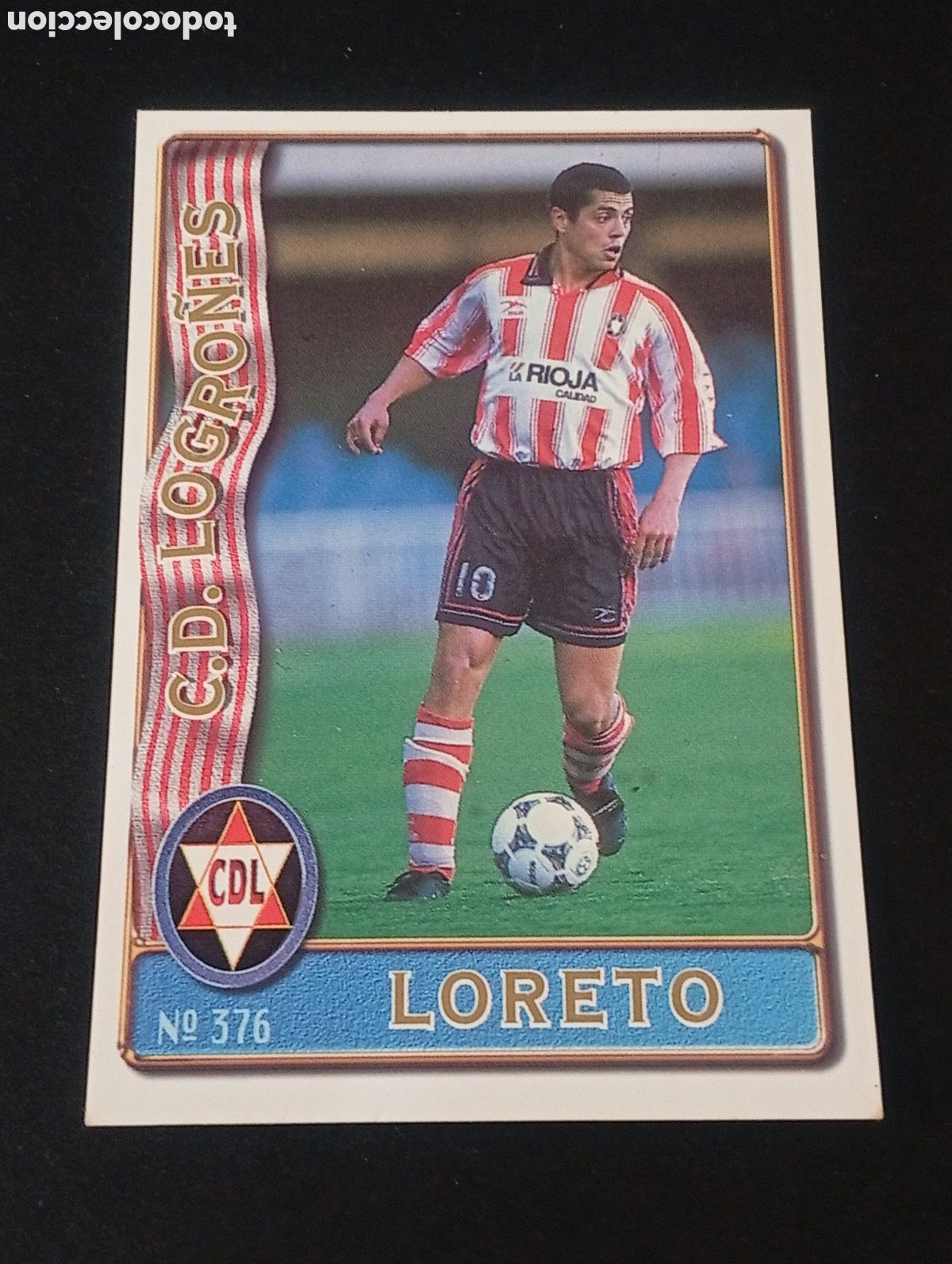Figurine di Calcio: 376 LORETO LOGRO&Ntilde;ES 1996 1997 96 97 CROMOS CARDS MUNDICROMO FICHAS LIGA MEGACRACKS CROMOS.