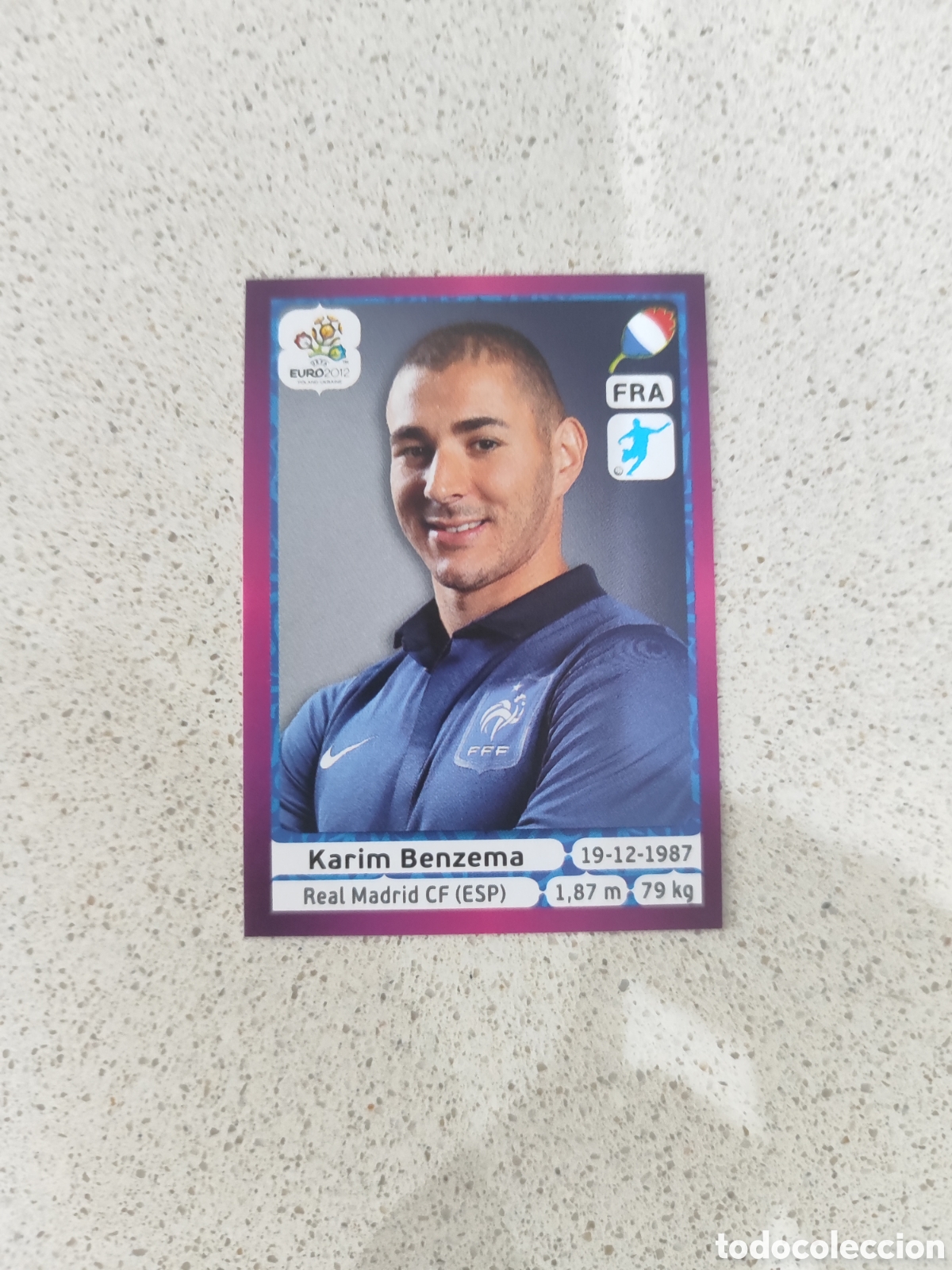 Cromos de F&uacute;tbol: CROMO N&Uacute;MERO 480 Karim Benzema FRANCIA. EUROCOPA 2012 POLONIA Y UCRANIA.