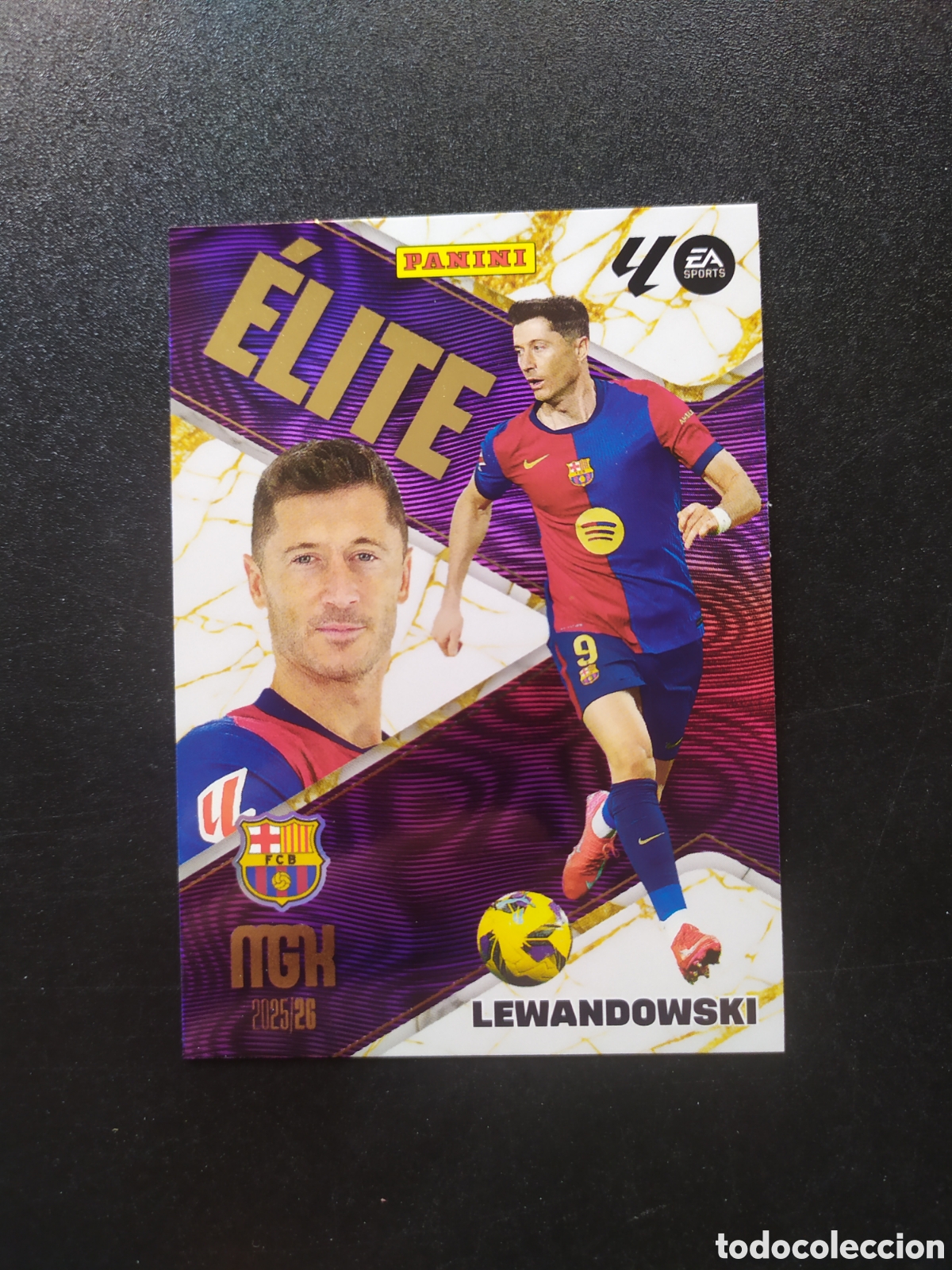 Cromos de f&uacute;tbol: Megacracks 2025 2026 25 26 panini Lewandowski elite n&deg; 10 Barcelona