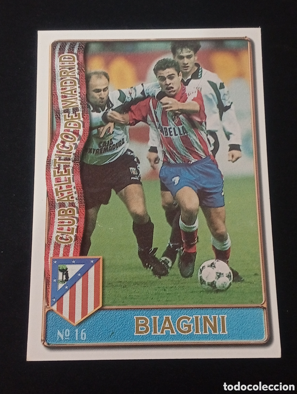 Figurine di Calcio: 16 BIAGINI ATL&Eacute;TICO DE MADRID 1996 1997 96 97 CROMOS CARDS MUNDICROMO FICHAS LIGA MEGACRACKS CROMOS.