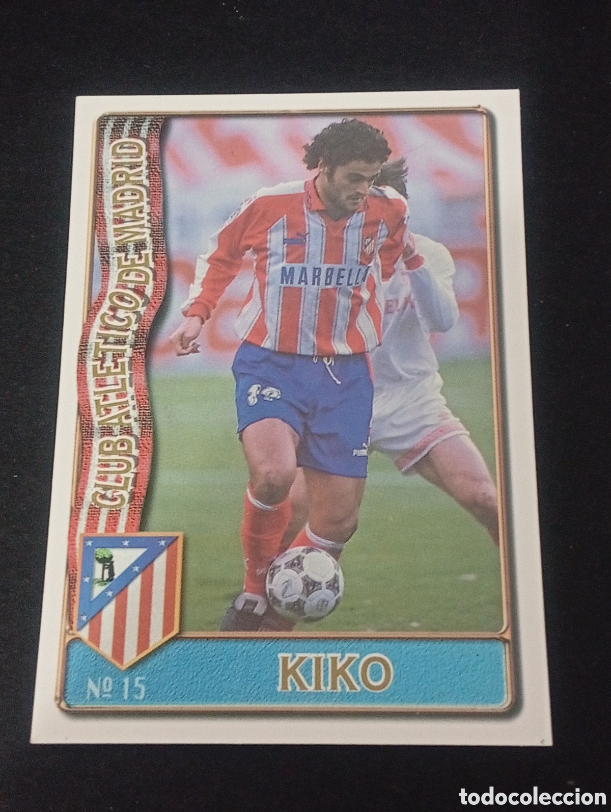 Cromos de Futebol: 15 KIKO ATL&Eacute;TICO DE MADRID 1996 1997 96 97 CROMOS CARDS MUNDICROMO FICHAS LIGA MEGACRACKS CROMOS.