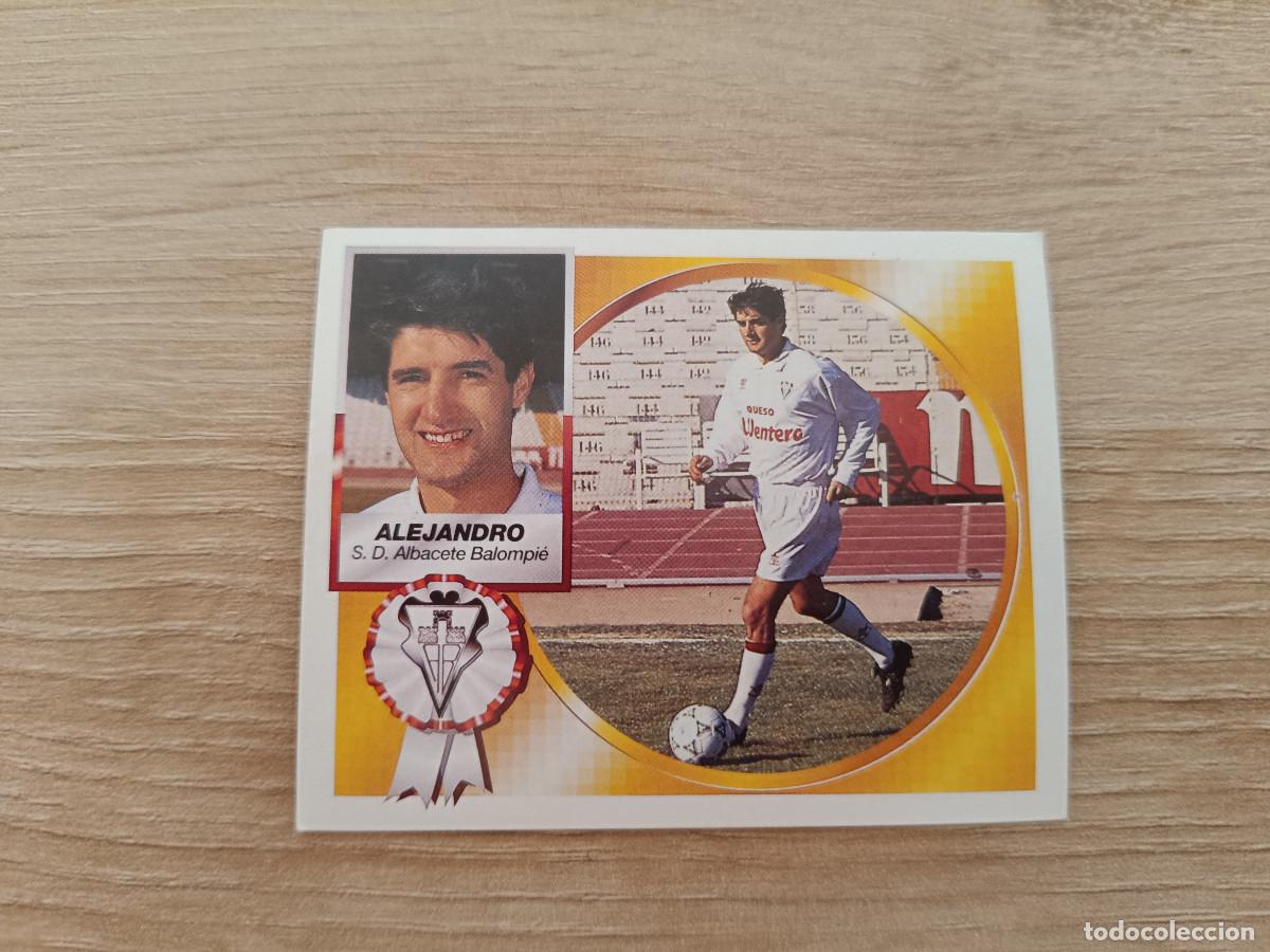 Fu&szlig;ball-Sticker: CROMO DE F&Uacute;TBOL EDICIONES ESTE ALEJANDRO ALBACETE SIN PEGAR NUNCA PEGADO 94 95 1994 1995