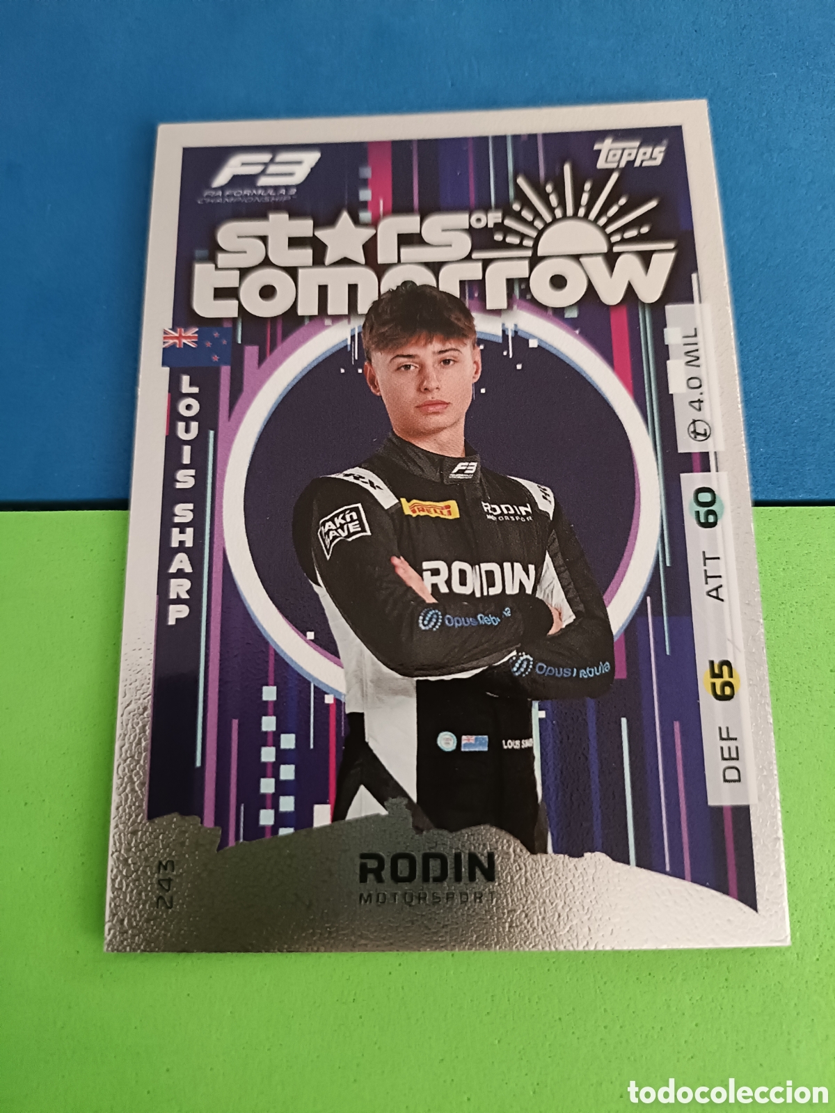 Cromos de F&uacute;tbol: Topps TURBO ATTAX 2025 F&Oacute;RMULA 1 - Stars Tomorrow 243 Louis Sharp