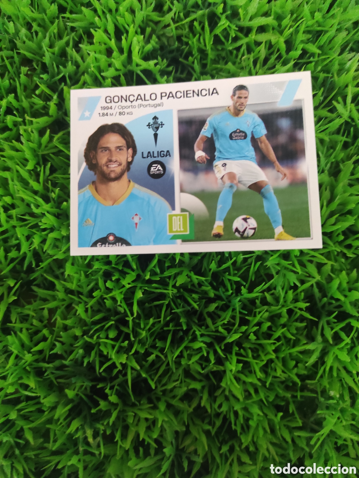 Cromos de F&uacute;tbol: Goncalo Paciencia Celta De Vigo Liga Este 23-24 # 18 NUNCA PEGADO