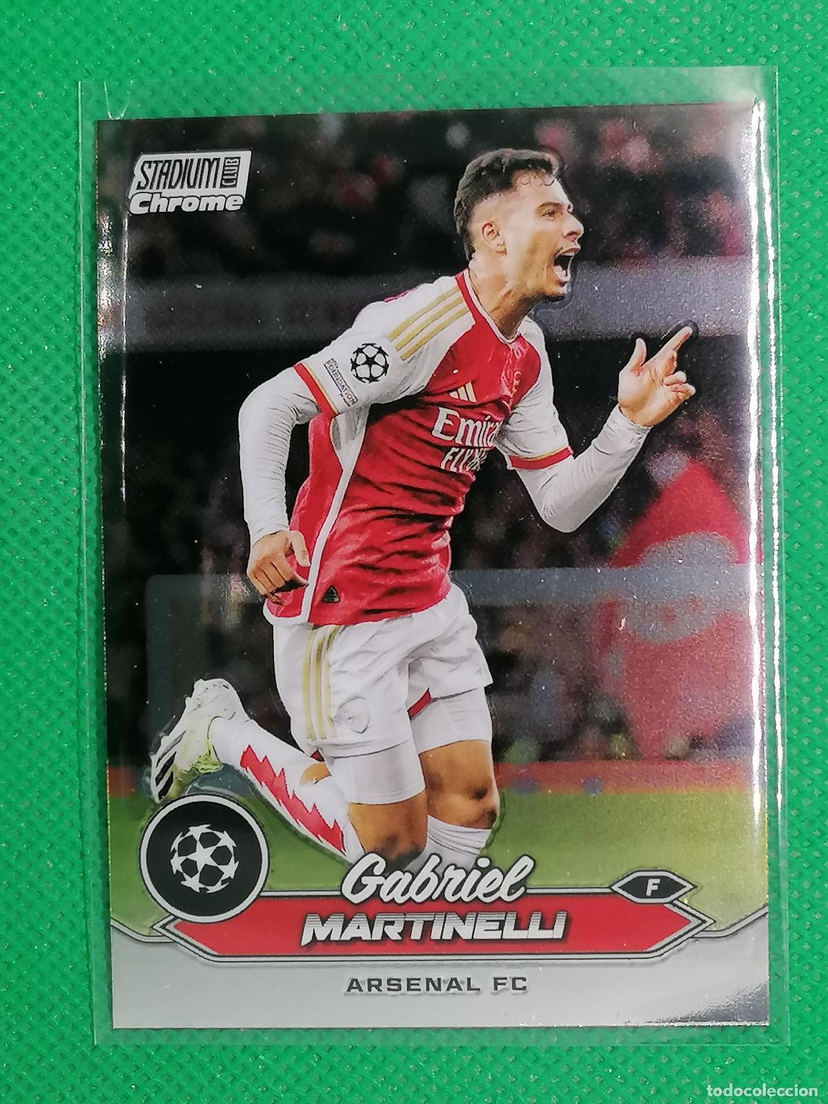 Figurine di Calcio: 41 GABRIEL MARTINELLI ARSENAL ⚽ TOPPS STADIUM CLUB CHROME 2024 24 ⚽