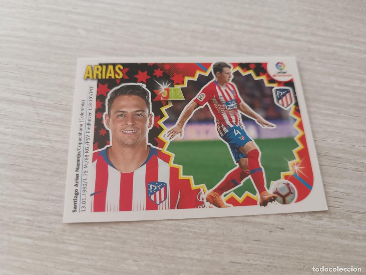 Cromos de f&uacute;tbol: ARIAS COLOCA NUNCA PEGADO LIGA ESTE 2018 2019 18 19