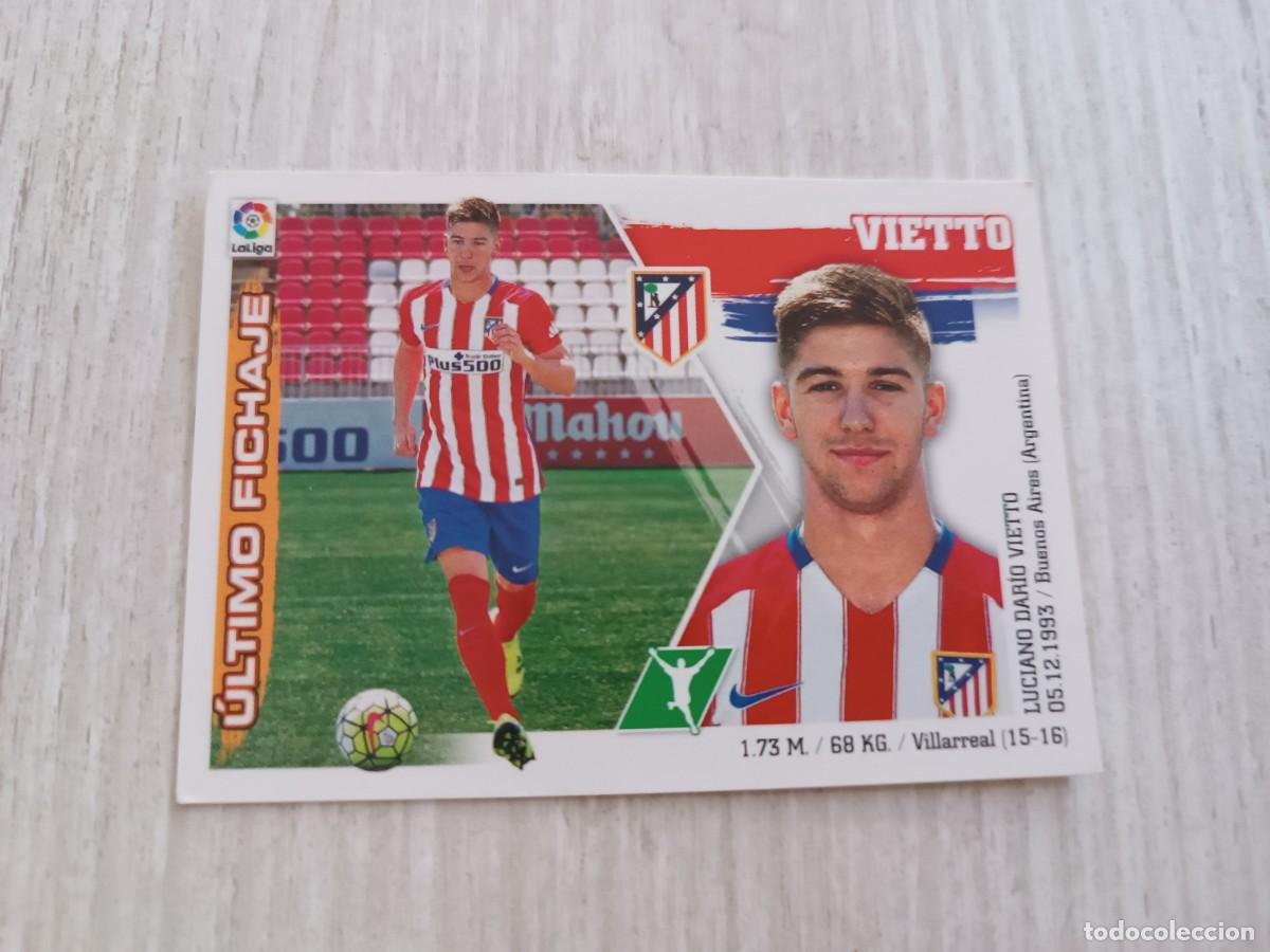 Cromos de f&uacute;tbol: VIETTO FICHAJE 7 LIGA ESTE 2015 2016 15 16. NUNCA PEGADO.
