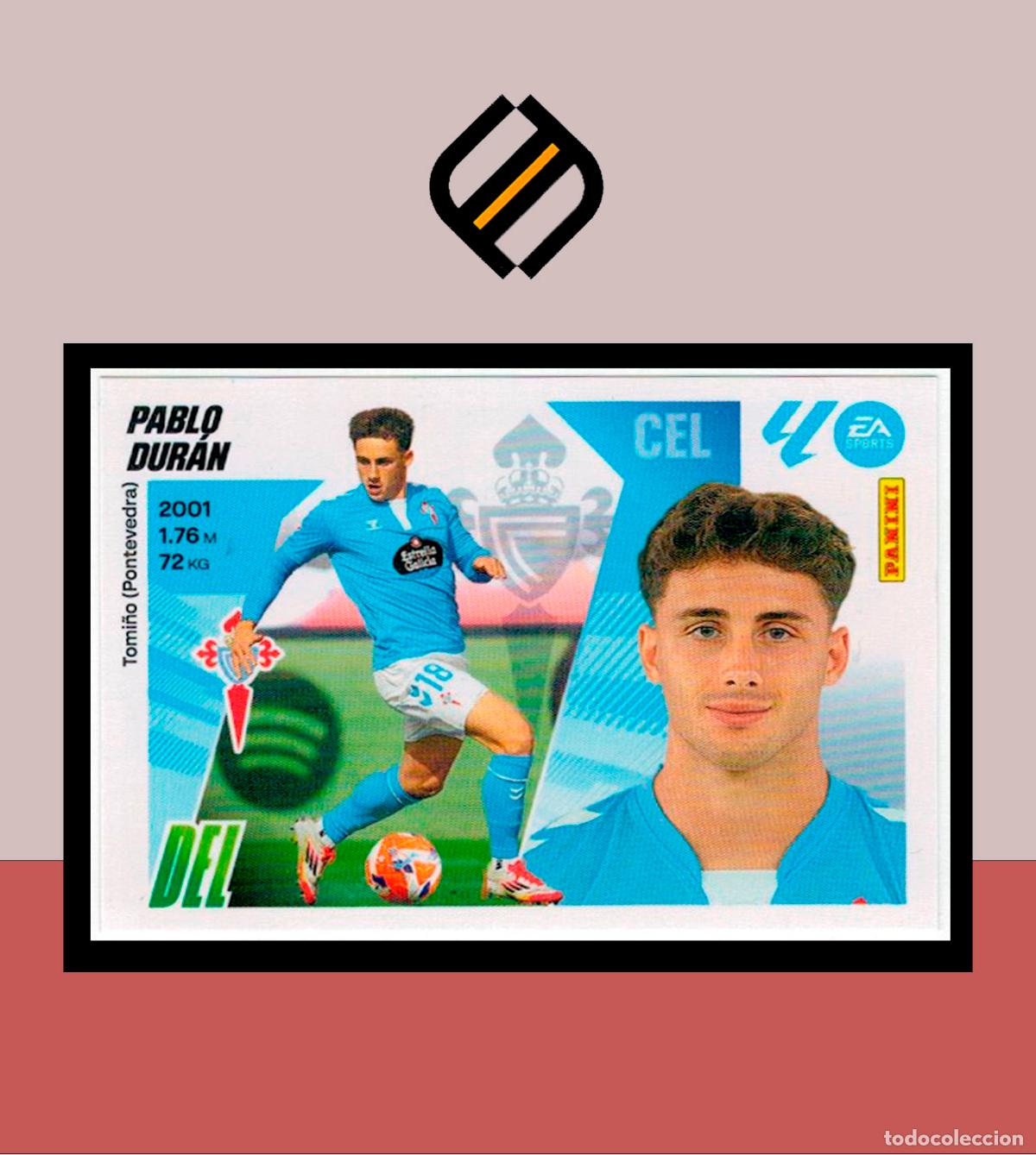 Cromos de F&uacute;tbol: LIGA ESTE 2025 2026 25 26 PANINI CELTA VIGO N&ordm; 17 PABLO DUR&Aacute;N COLECCI&Oacute;N STICKER ALB&Uacute;M