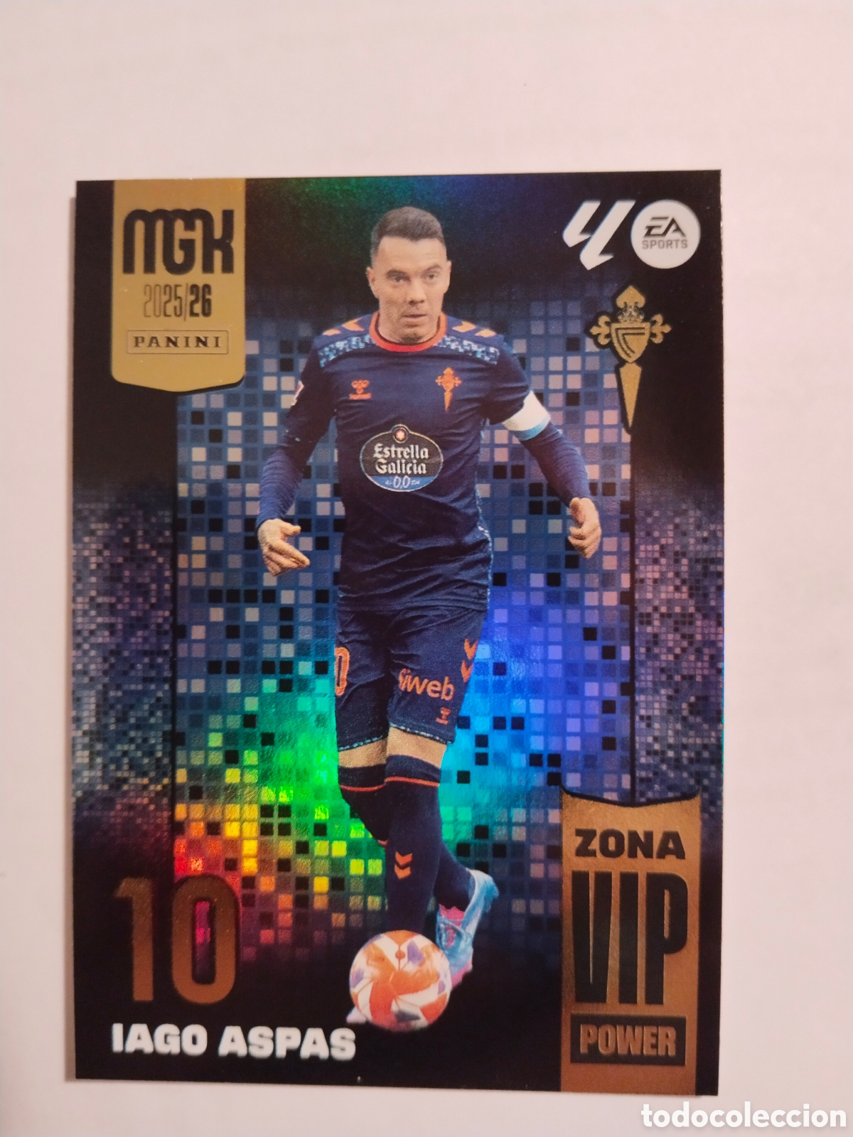 Cromos de F&uacute;tbol: Megacracks 2025-26 n&deg; P 395 Iago Aspas - Celta de Vigo ( zona vip power )