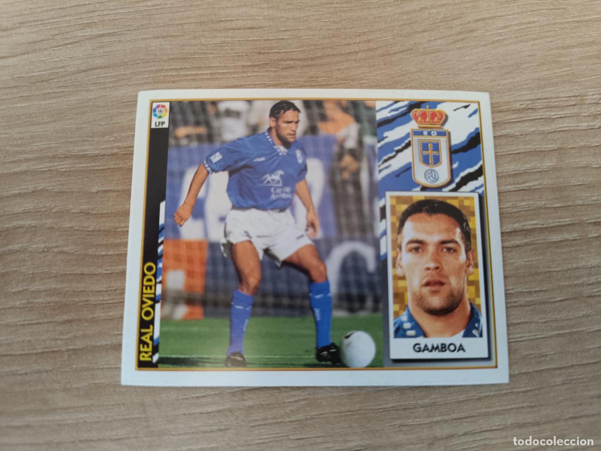 Fu&szlig;ball-Sticker: CROMO DE F&Uacute;TBOL LIGA ESTE GAMBOA REAL OVIEDO SIN PEGAR NUNCA PEGADO 97 98 1997 1998