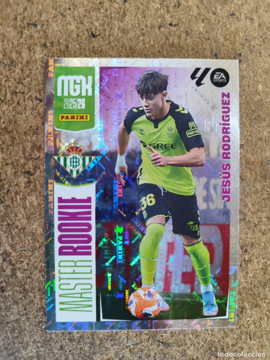 Cromos de F&uacute;tbol: MEGACRACKS 2025/26 CARD MASTER ROOKIE JESUS RODRIGUEZ REAL BETIS # 415 PANINI