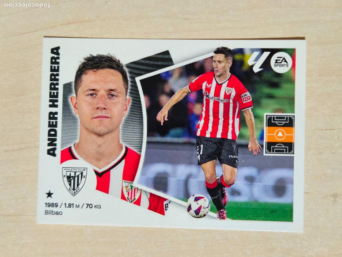 Cromos de f&uacute;tbol: 16A ANDER HERRERA - CROMO - ESTE 2024 2025 - 24 25 - CROMO SIN PEGAR - ATHLETIC DE BILBAO
