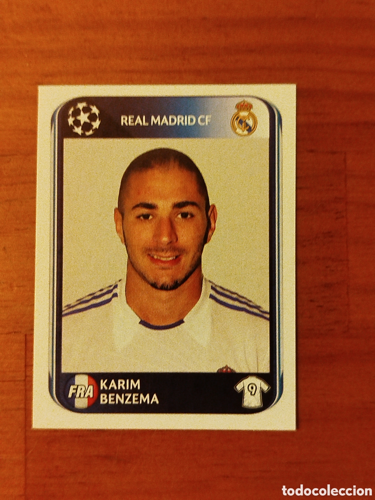 Cromos de F&uacute;tbol: 445. Karim Benzema (Real Madrid) - UEFA Champions League 2010/11 Panini