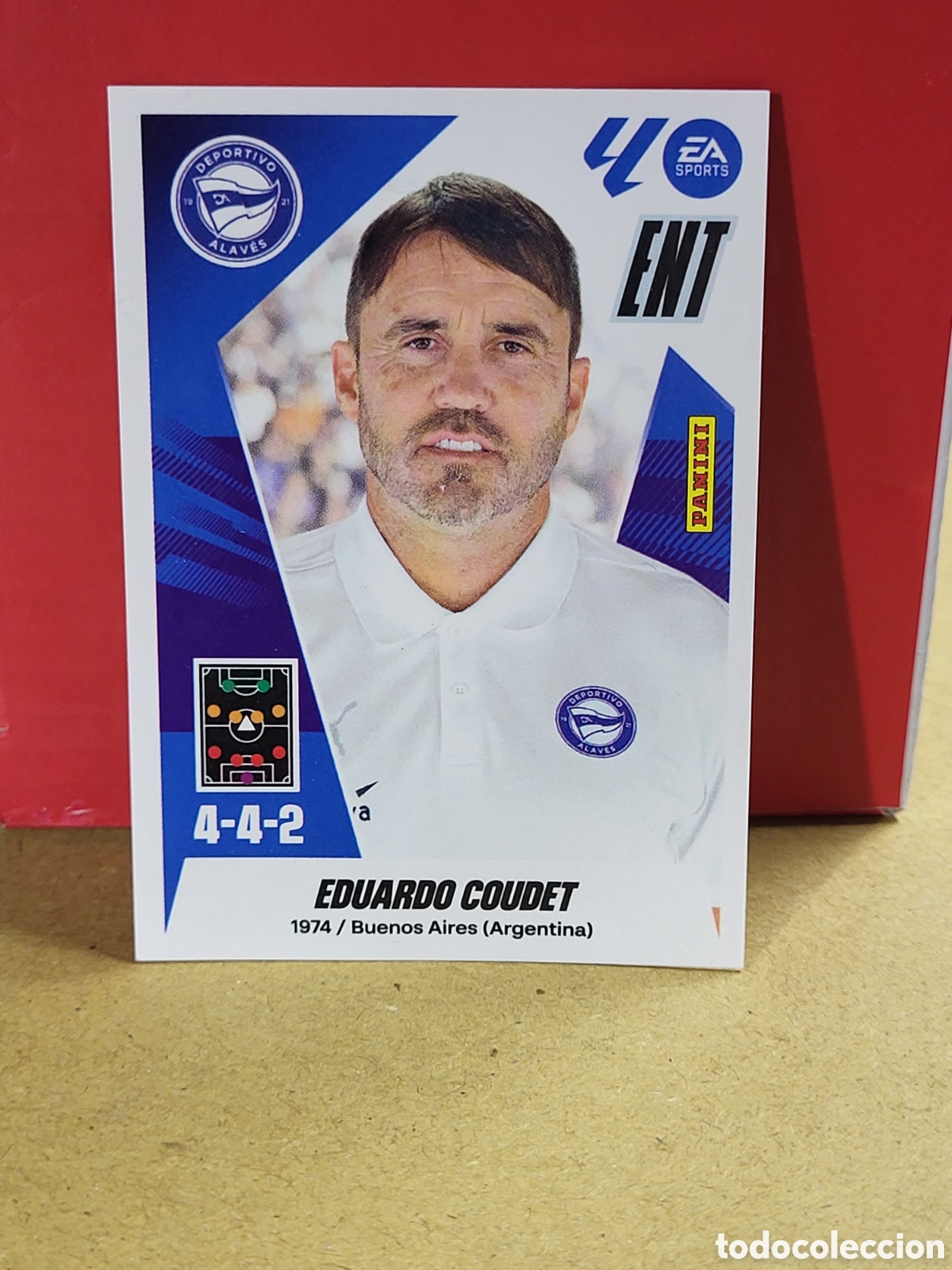 Cromos de f&uacute;tbol: EDUARDO COUDET ENTRENADOR ALAVES N&ordm; 2 LIGA ESTE 25 26 2025 2026 PANINI