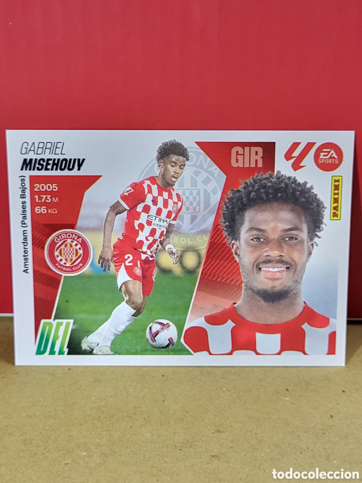 Cromos de F&uacute;tbol: MISEHOUY GIRONA N&ordm; 18B LIGA ESTE 25 26 2025 2026 PANINI